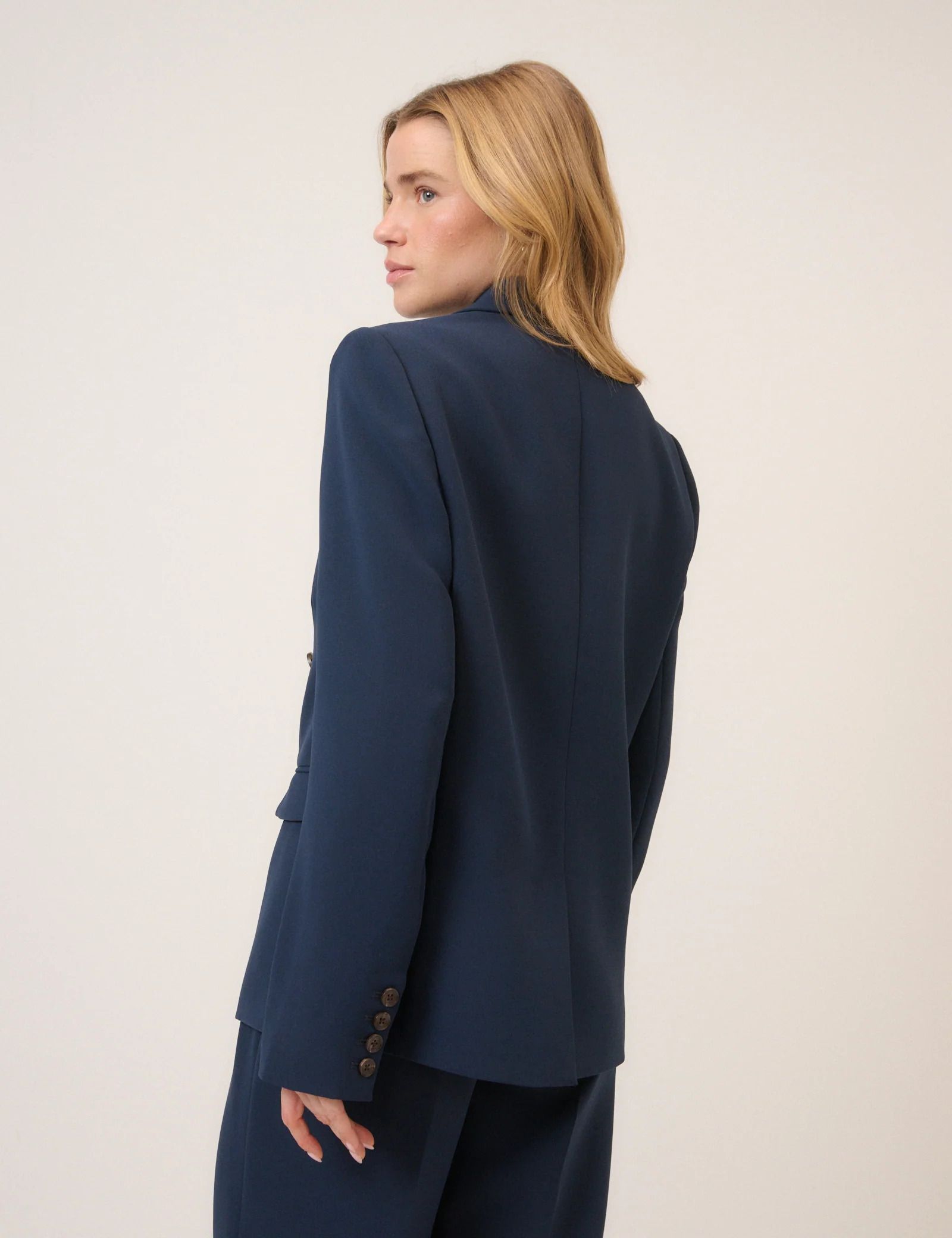 Navy Alicia Double Breasted Blazer - Image 5