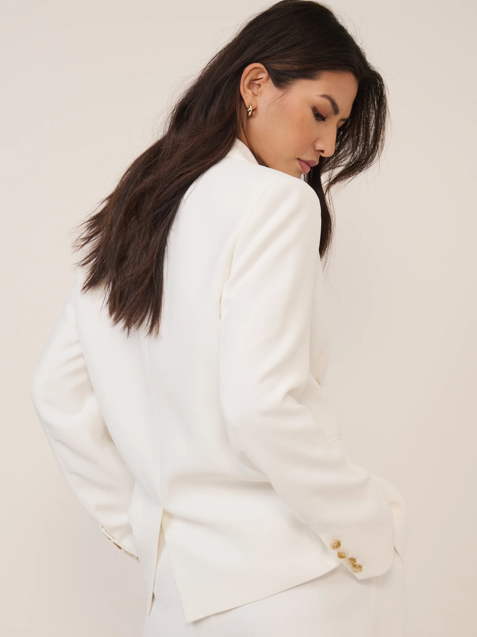White Alicia Double Breasted Blazer - Image 4