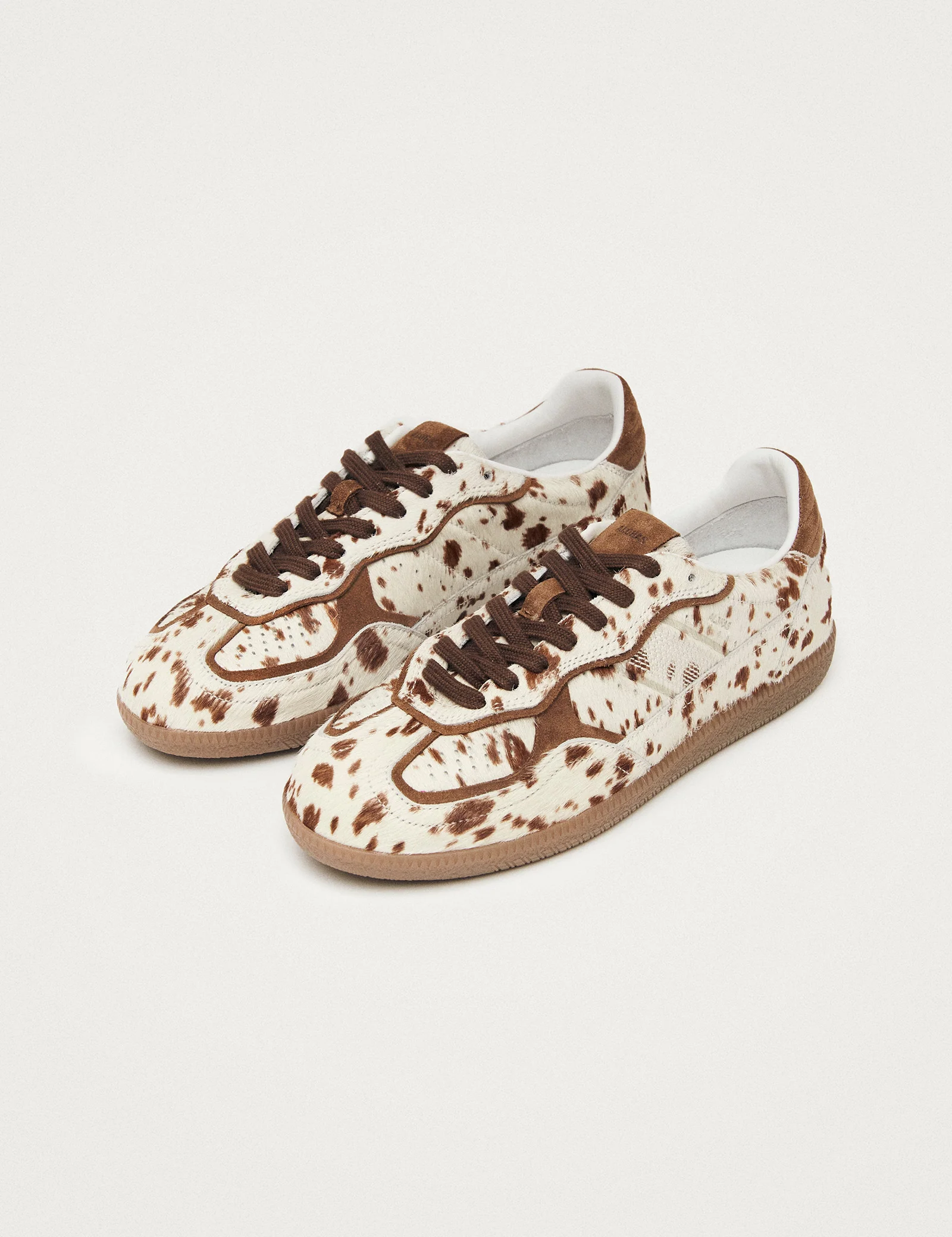 Alohas Cow Print Leather Trainers - Image 2