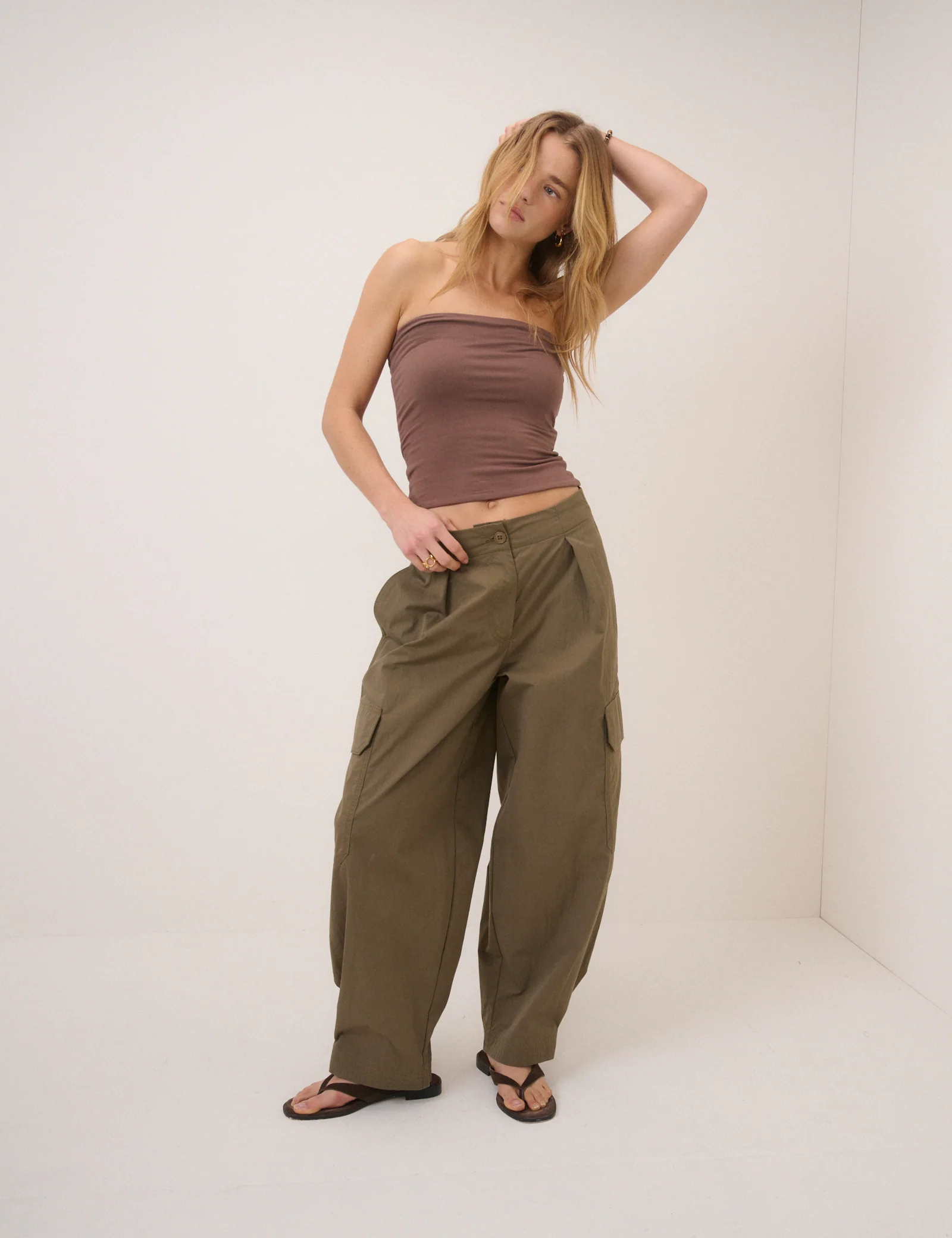 Brown Bandeau Top - Image 4