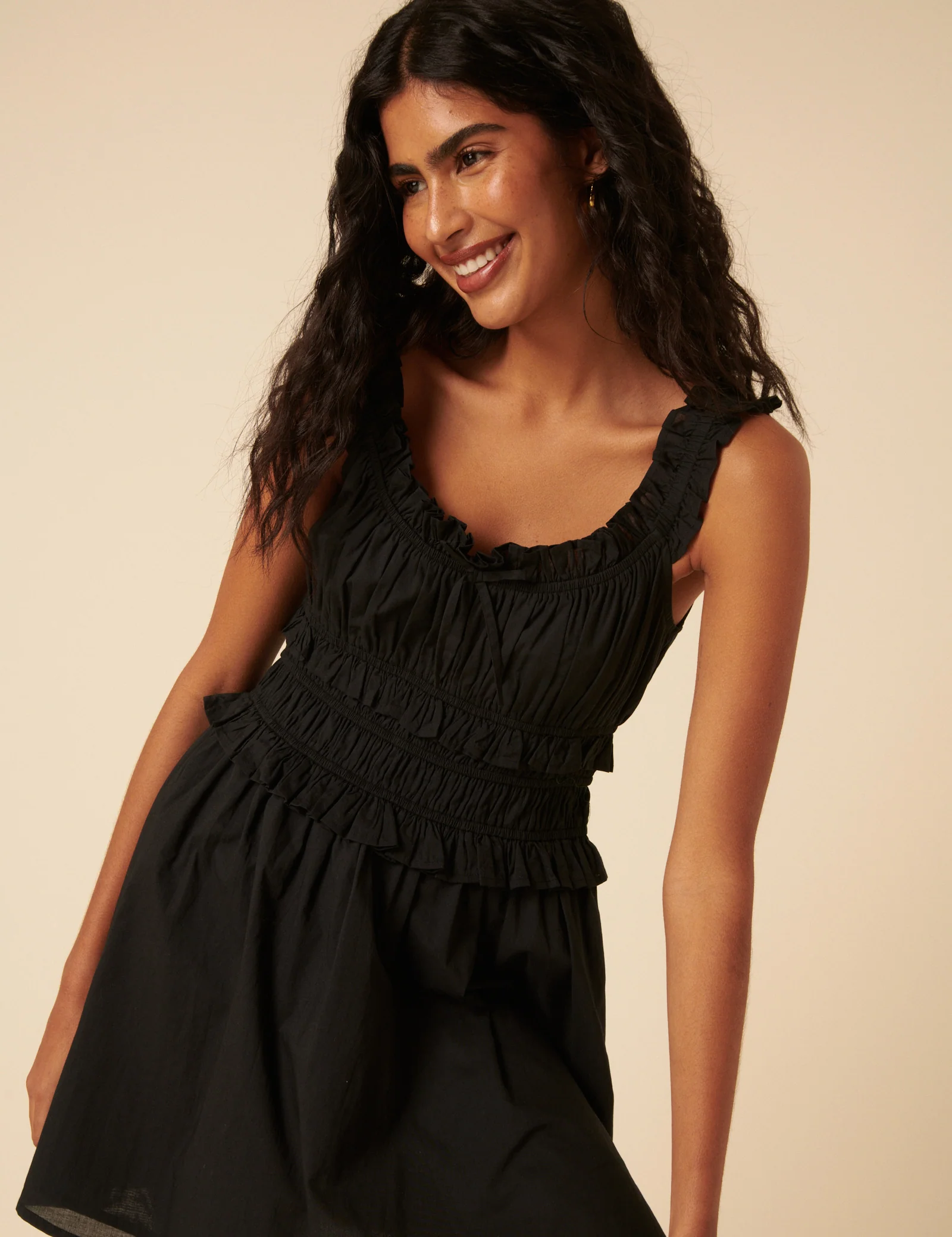 Black Ariel Mini Dress - Image 2