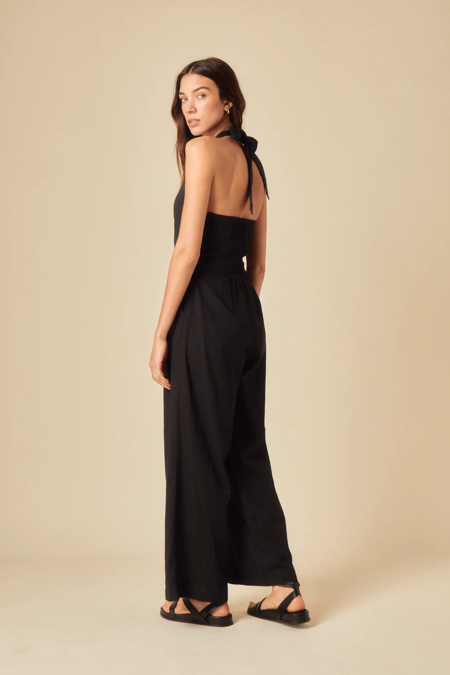 Black Halterneck Soma Jumpsuit - Image 5