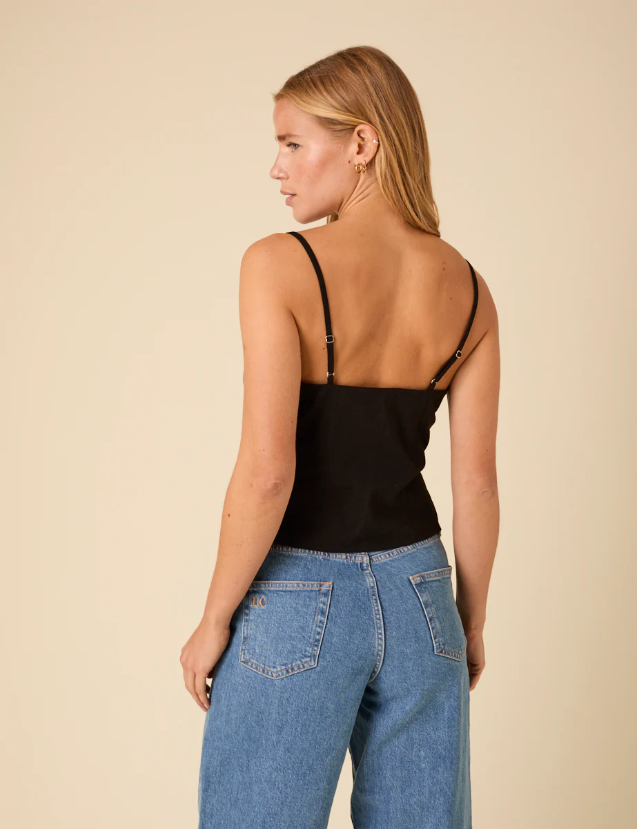 Black Strappy Waistcoat - Image 5