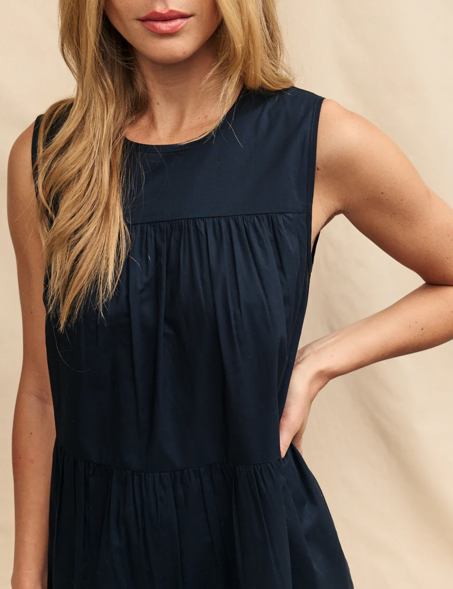 Black Tiered Rosalind Midi Dress - Image 2