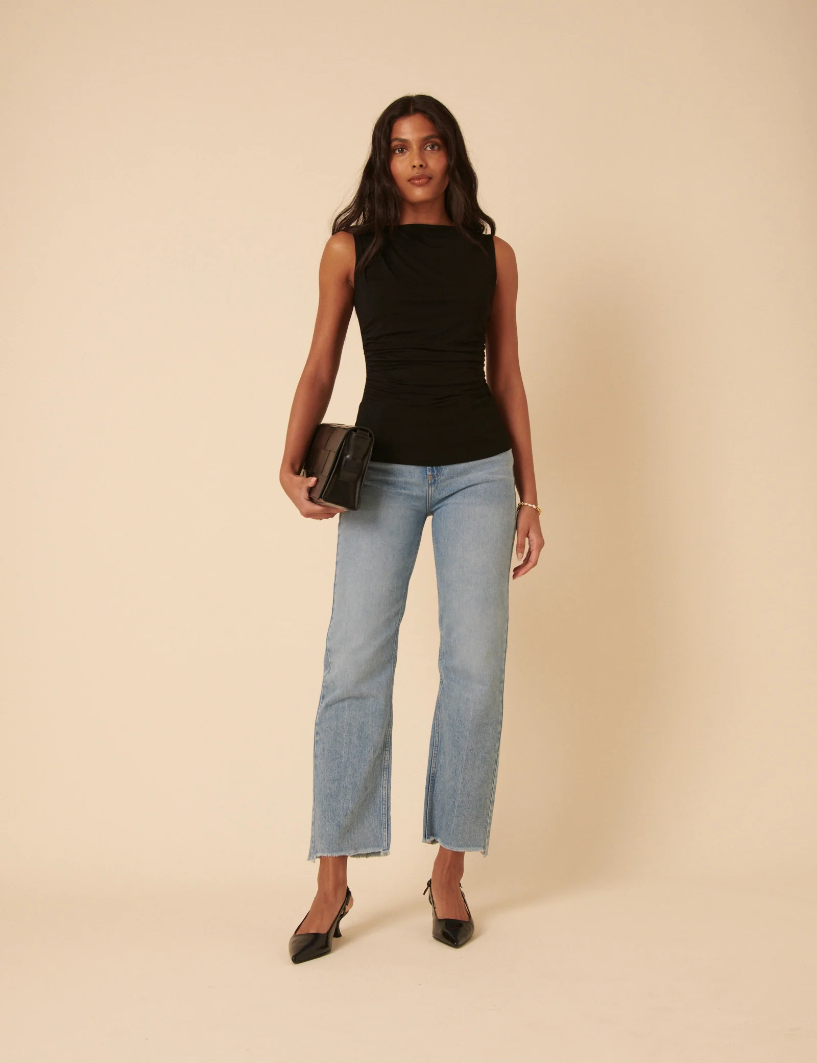 Black Ruched Top - Image 3