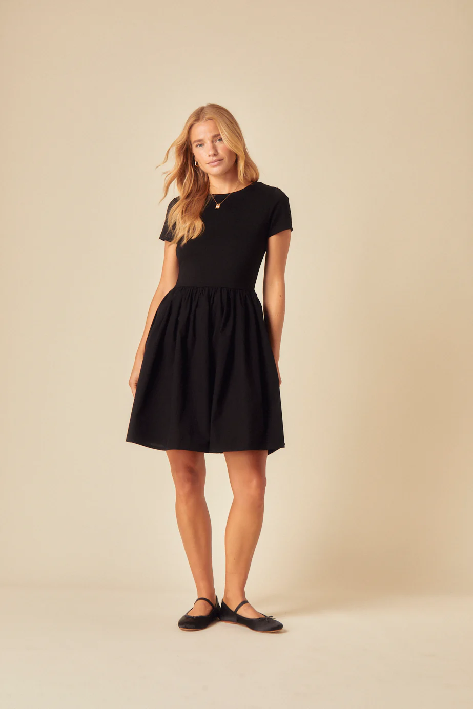 Black Scoop Back Sarah Mini Dress - Image 4