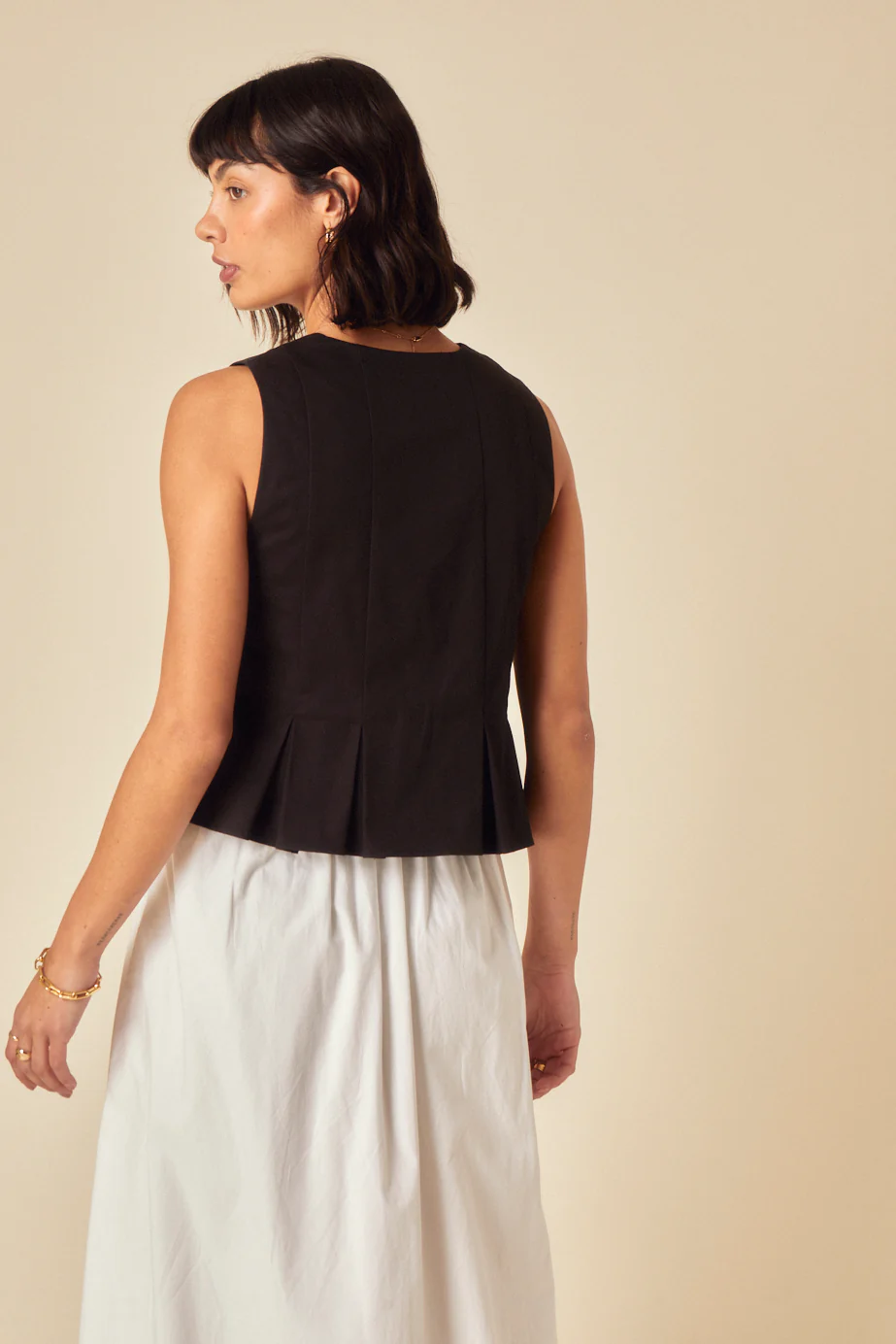 Black Tie Front Waistcoat - Image 5