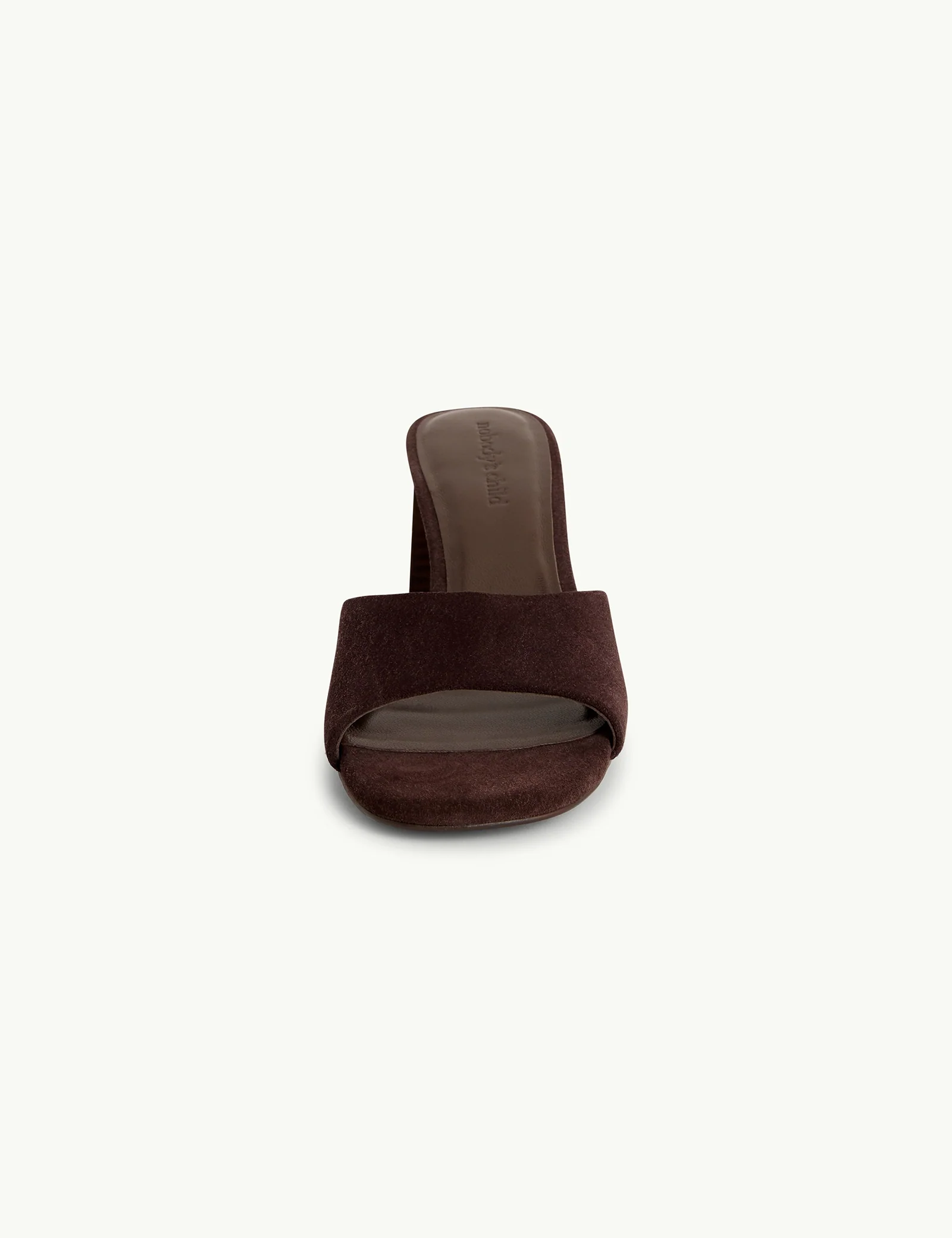Dark Brown Block Heel Mules - Image 5