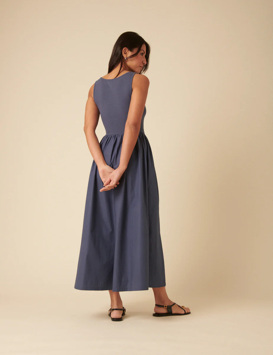 Blue Verity Midi Dress - Image 5