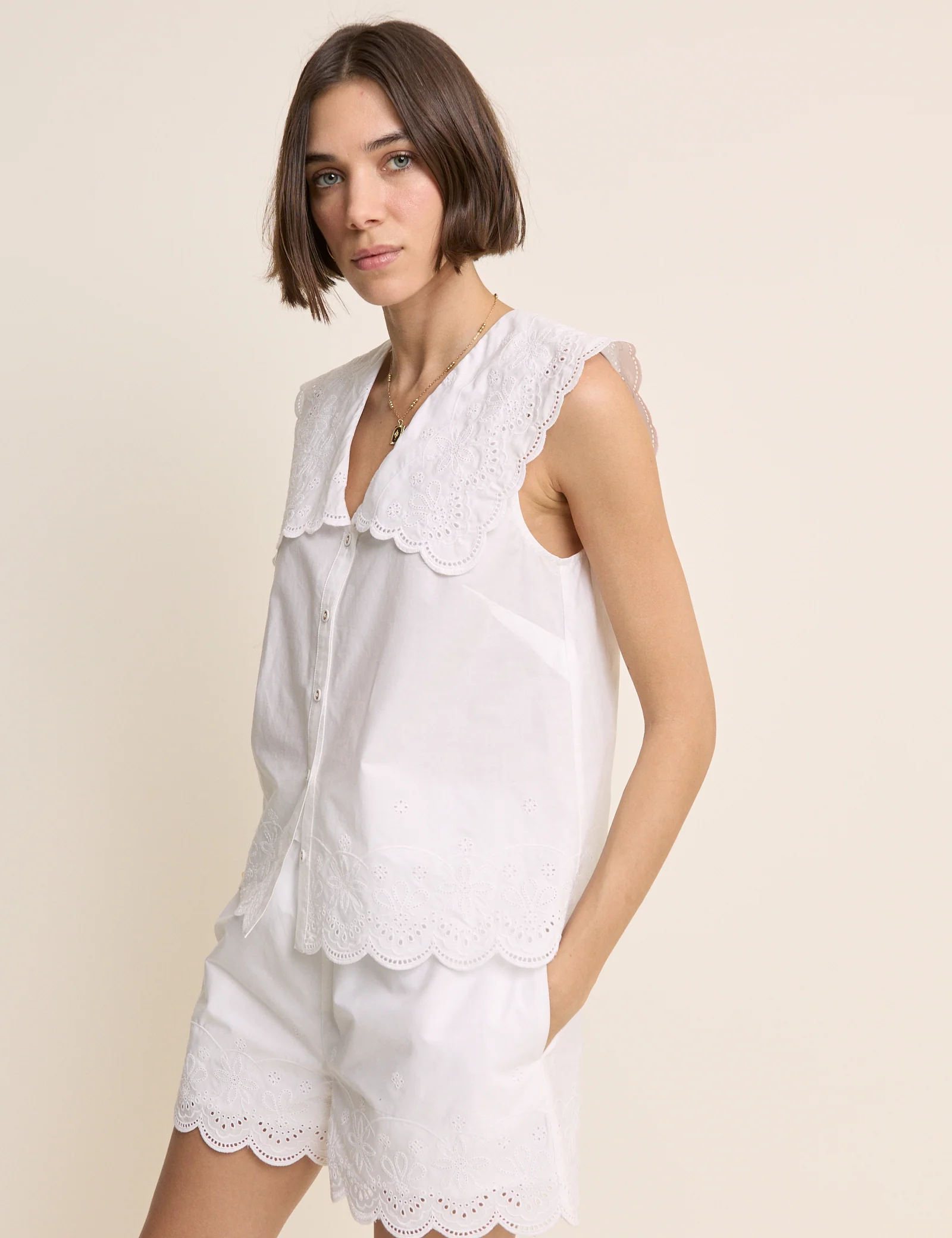 White Collared Blouse - Image 4
