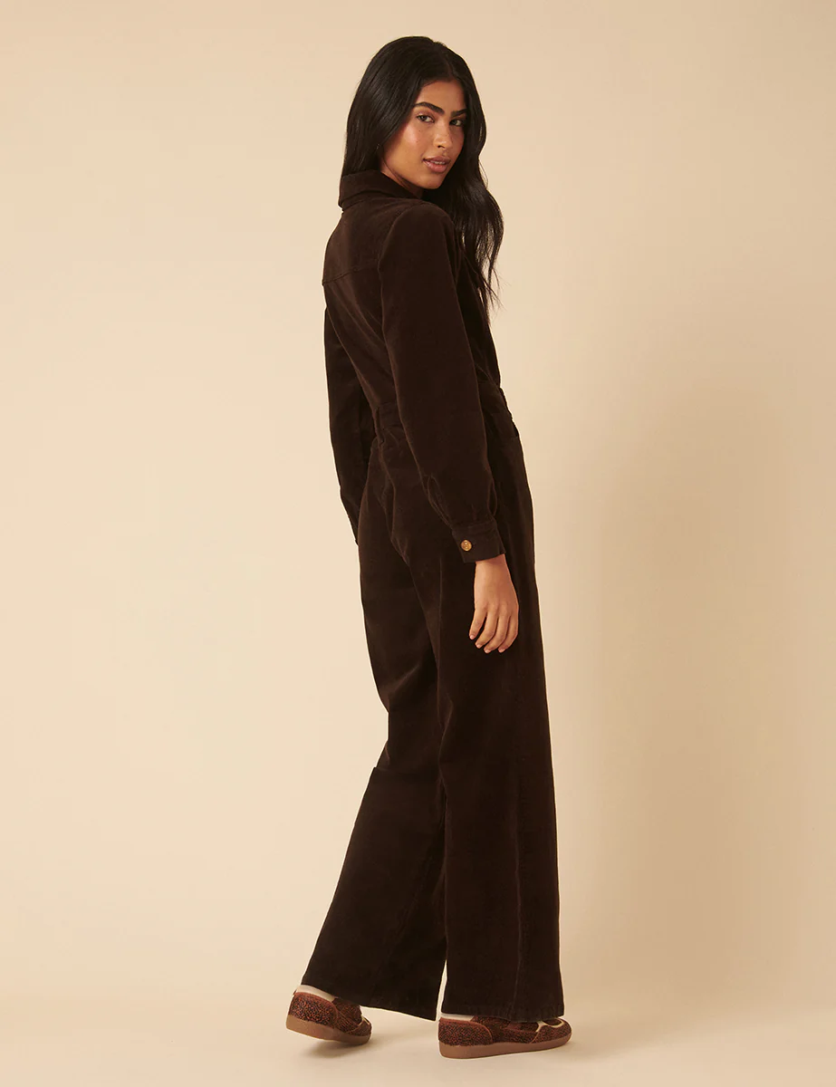 Brown Cord Jumpsuit - Image 5