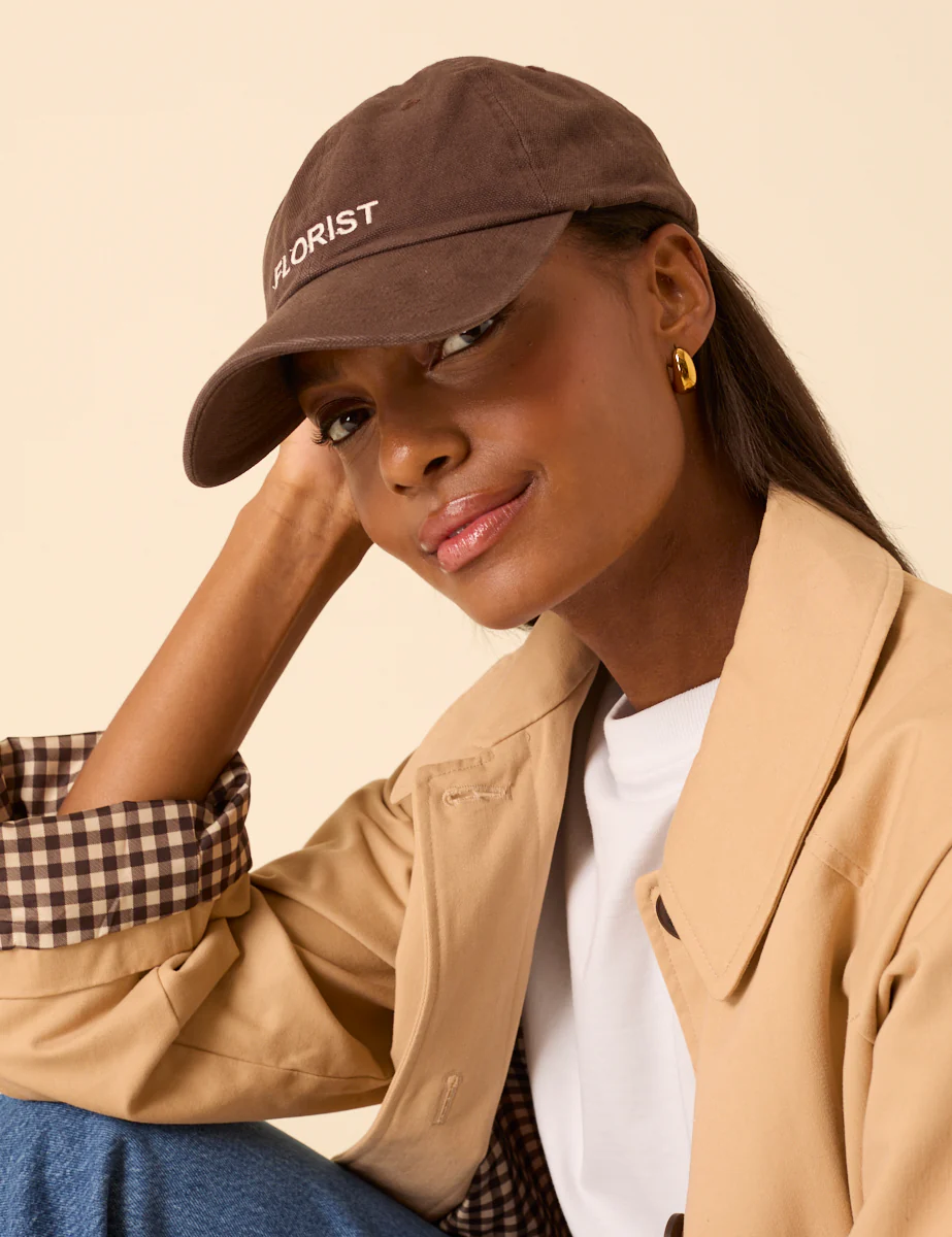 Brown Florist Cap