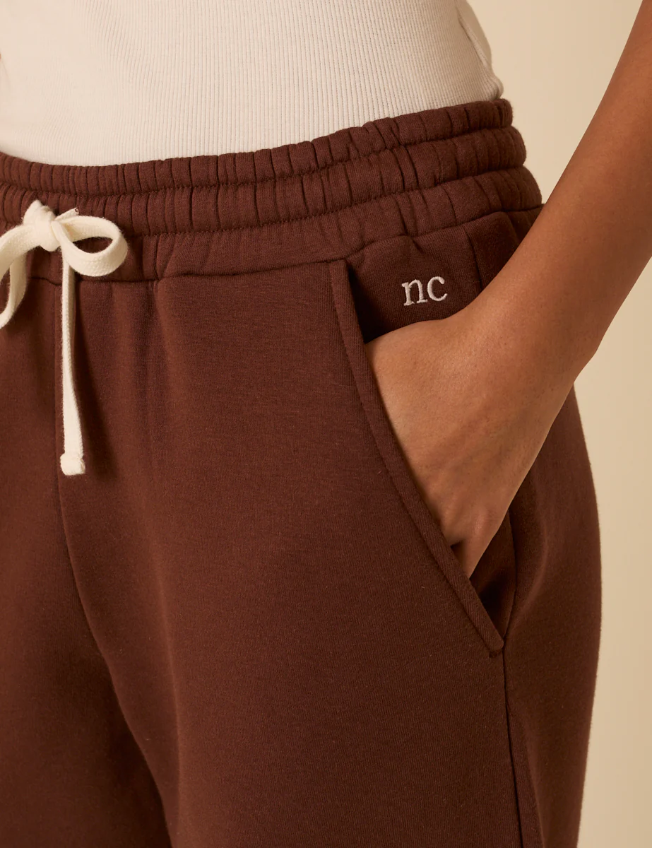 Brown Barrel Leg Joggers - Image 3