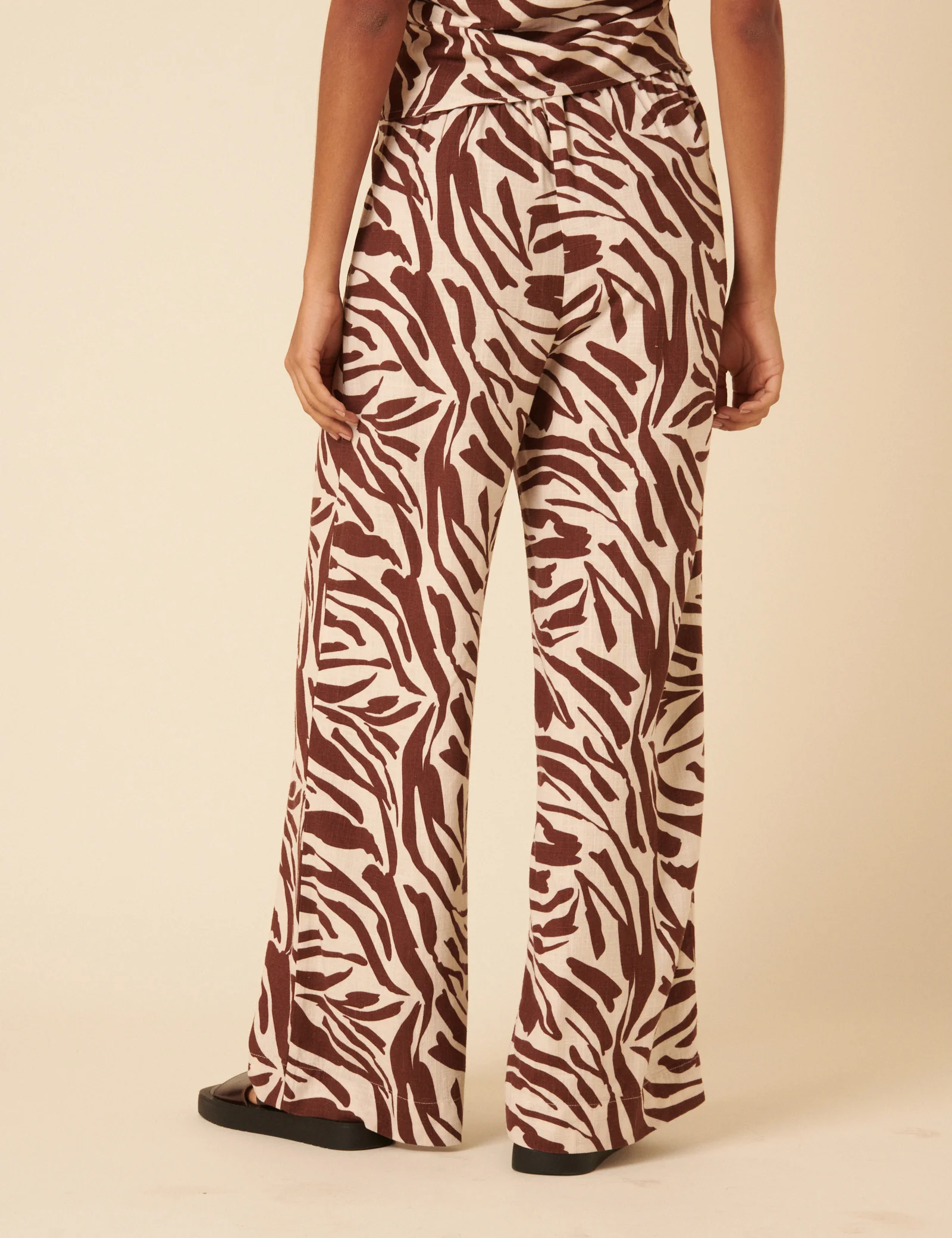 Brown Zebra Print Jerrow Trousers - Image 5