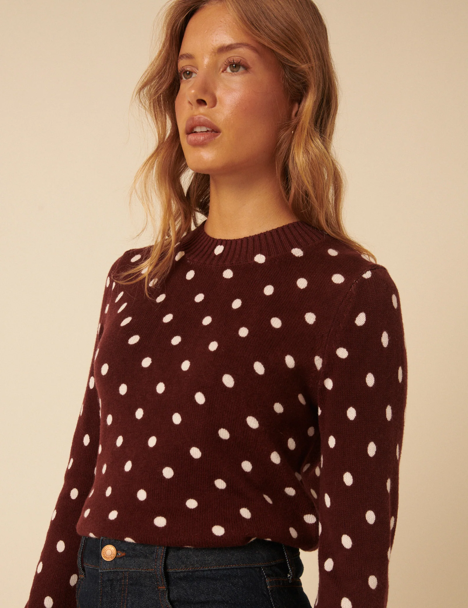 Brown Polka Dot Jumper - Image 2