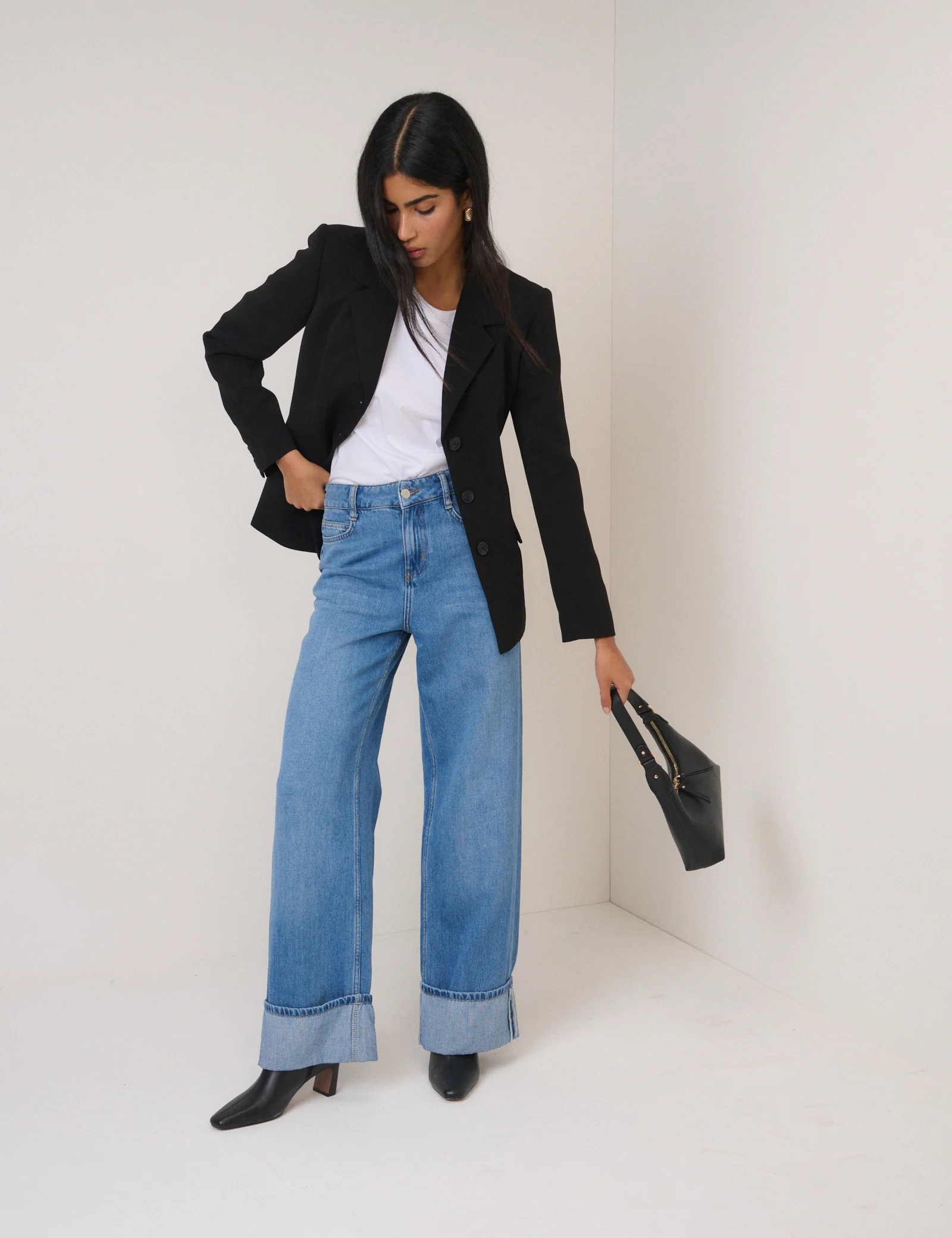 Black Cinched Blazer - Image 3