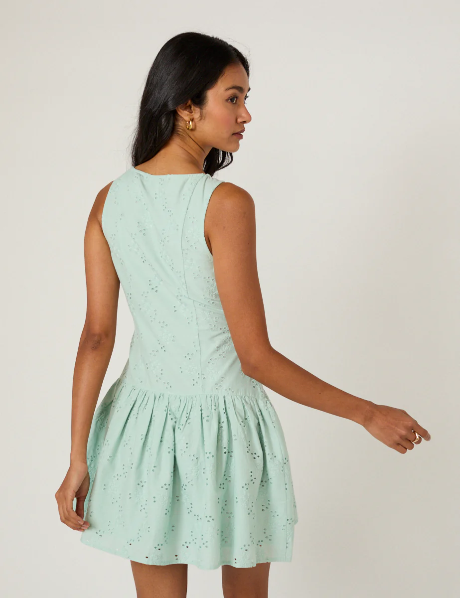 Mint Green Claudia Mini Dress - Image 5