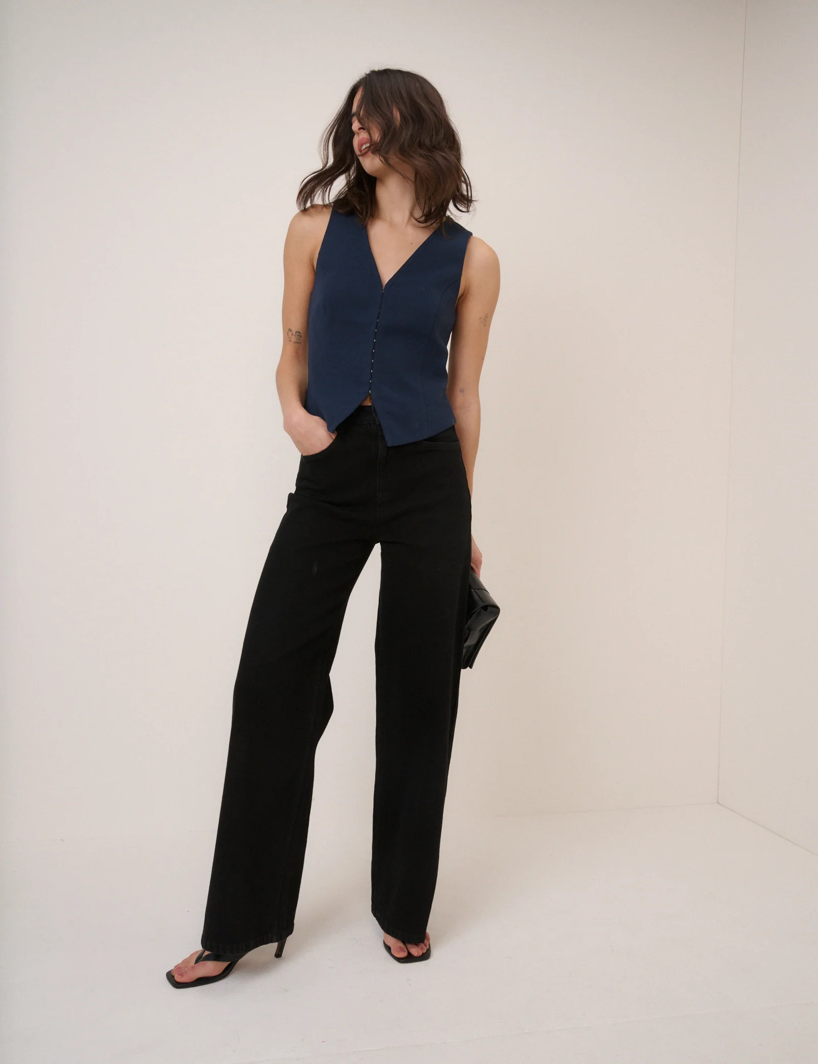 Navy Waistcoat - Image 2