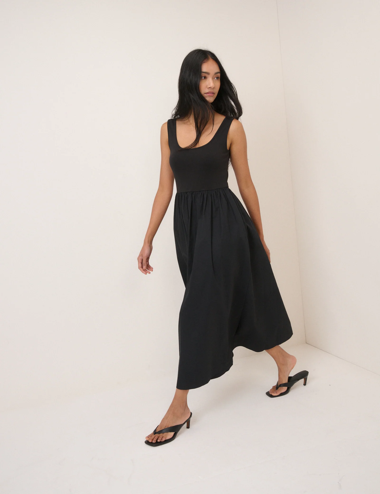 Black Sleeveless Colorado Midi Dress - Image 4