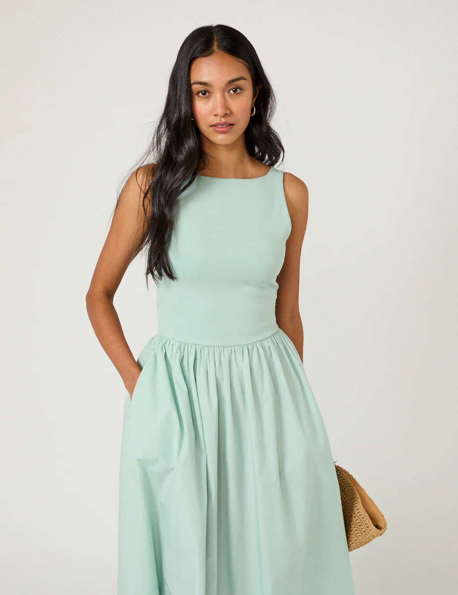 Mint Green Eliana Midi Dress - Image 3