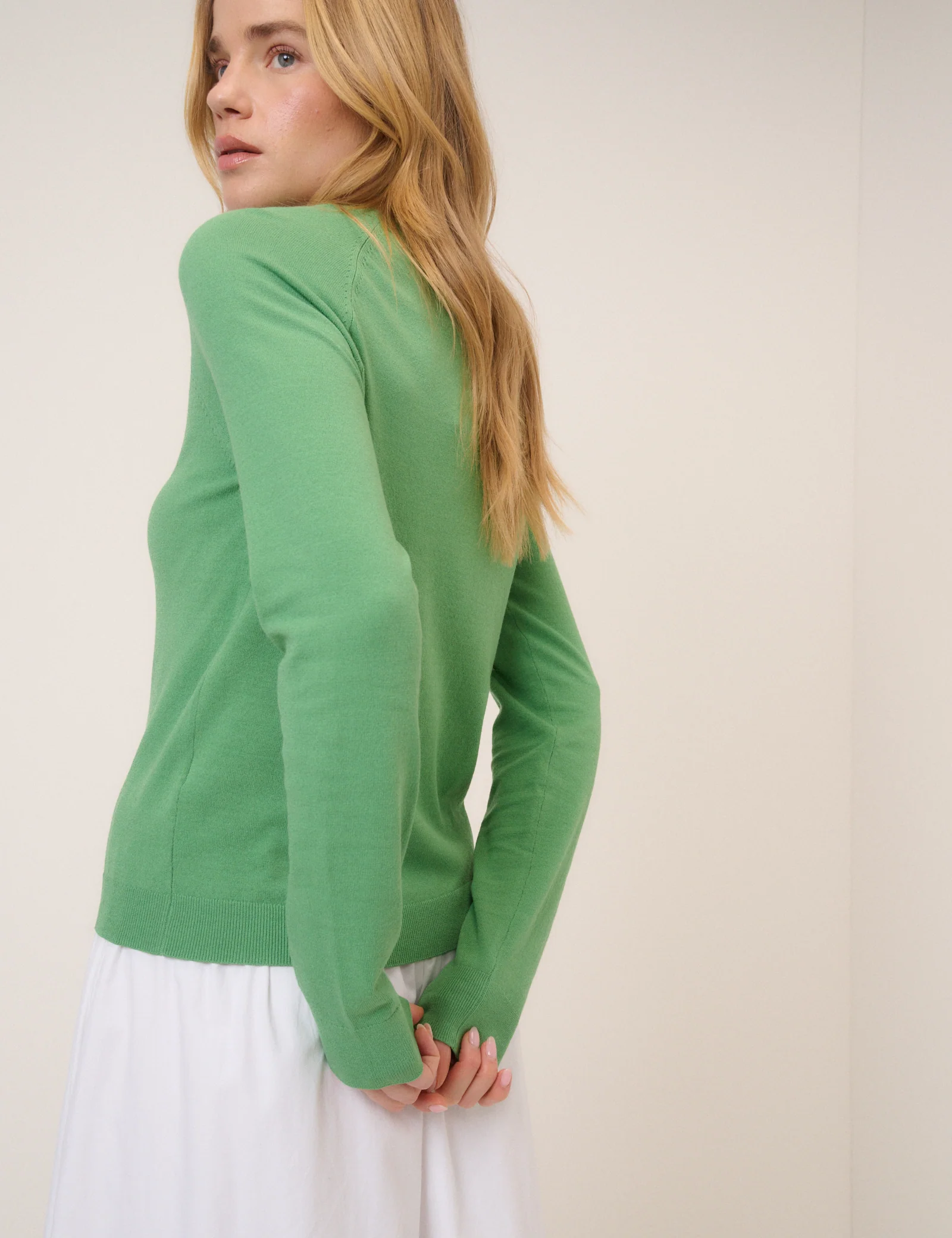 Green Crew Neck Jumper - Image 5