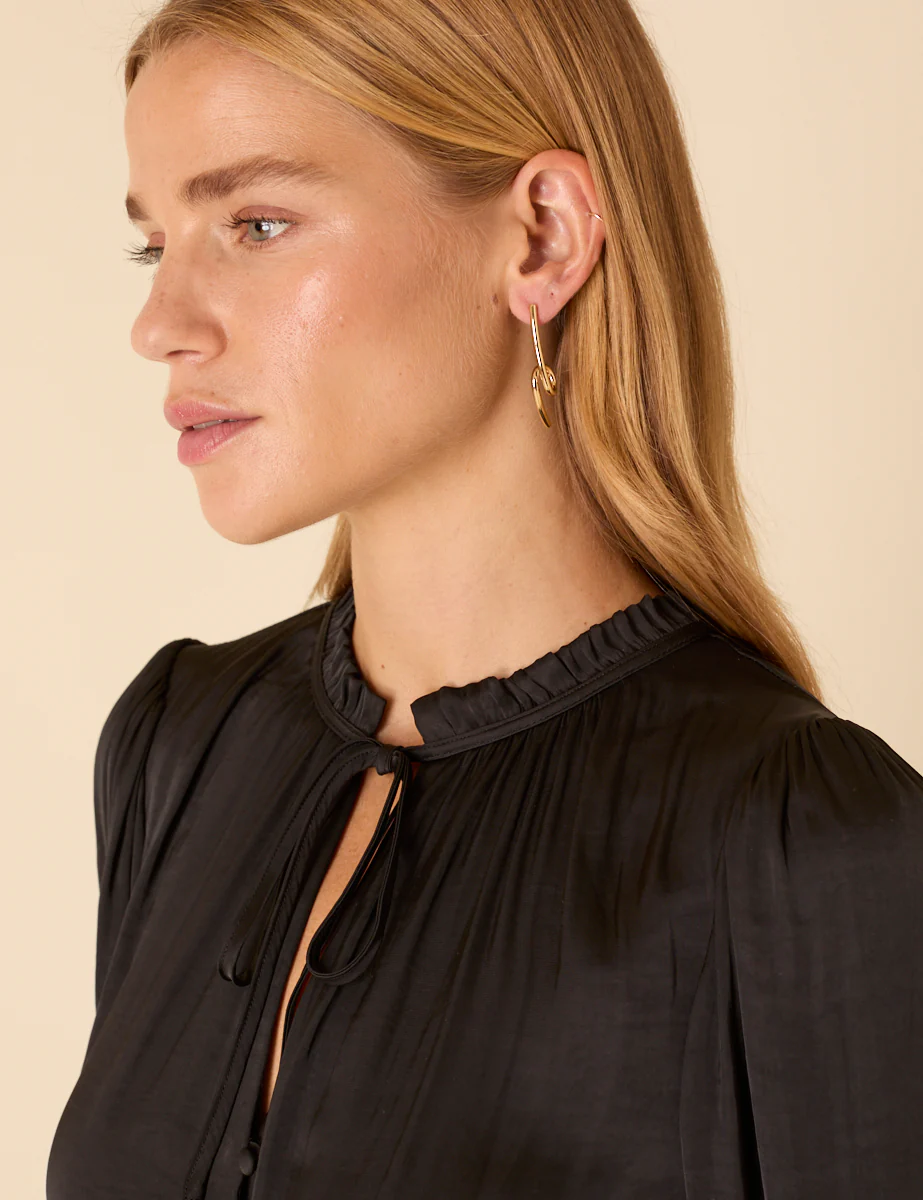 Gold Plated Spiral Earrings - Image 3