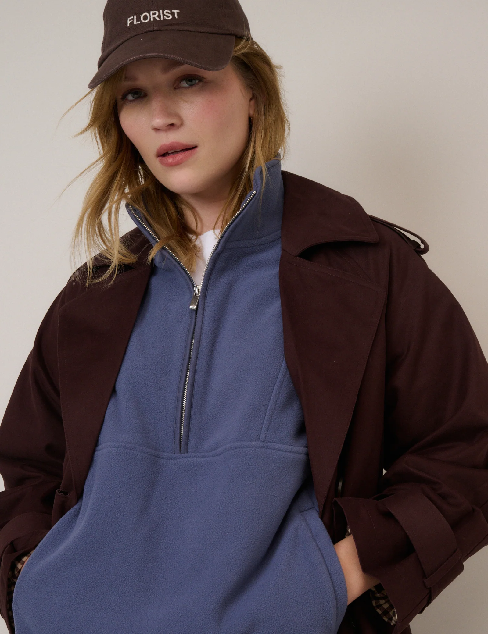 Blue Half Zip Fleece - Image 3