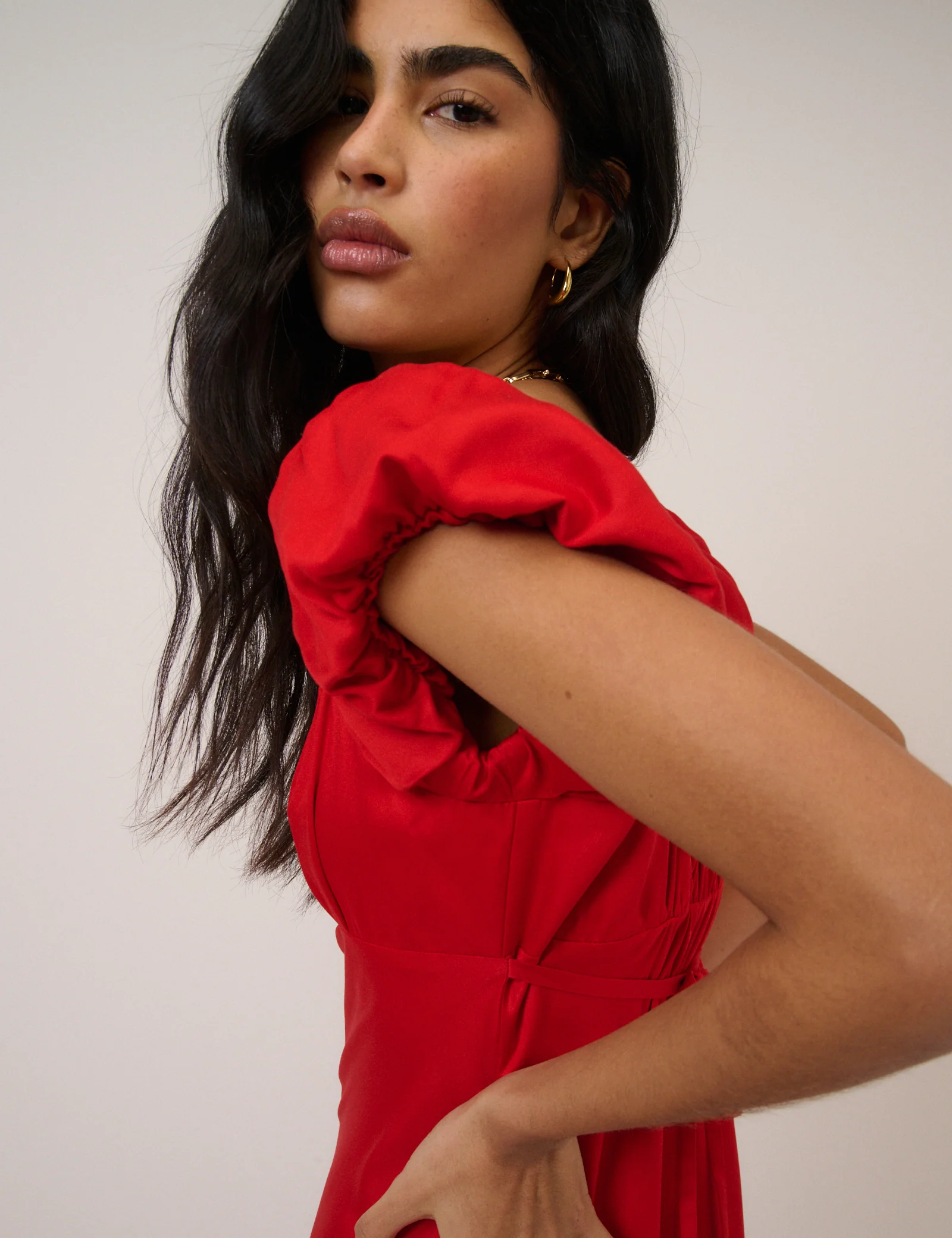 Red Jemima Midi Dress - Image 2