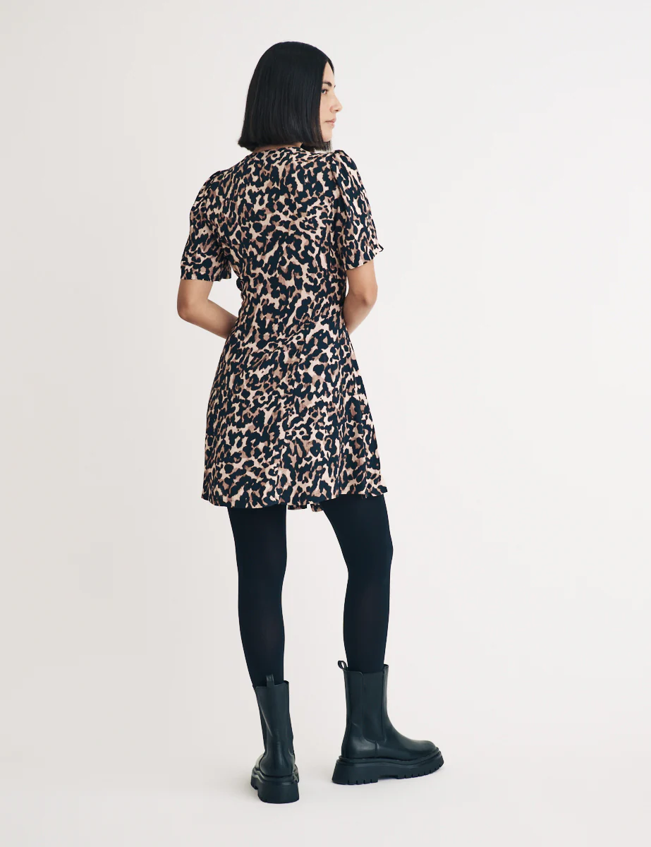 Leopard Print Ellen Mini Dress - Image 4
