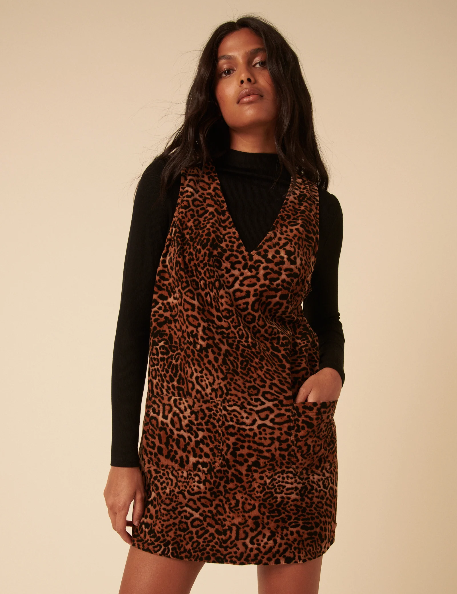 Leopard Print Piper Pinny Dress