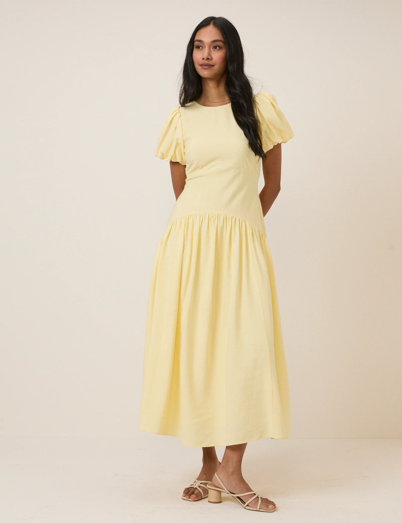 Butter Yellow Maicy Midi Dress - Image 2