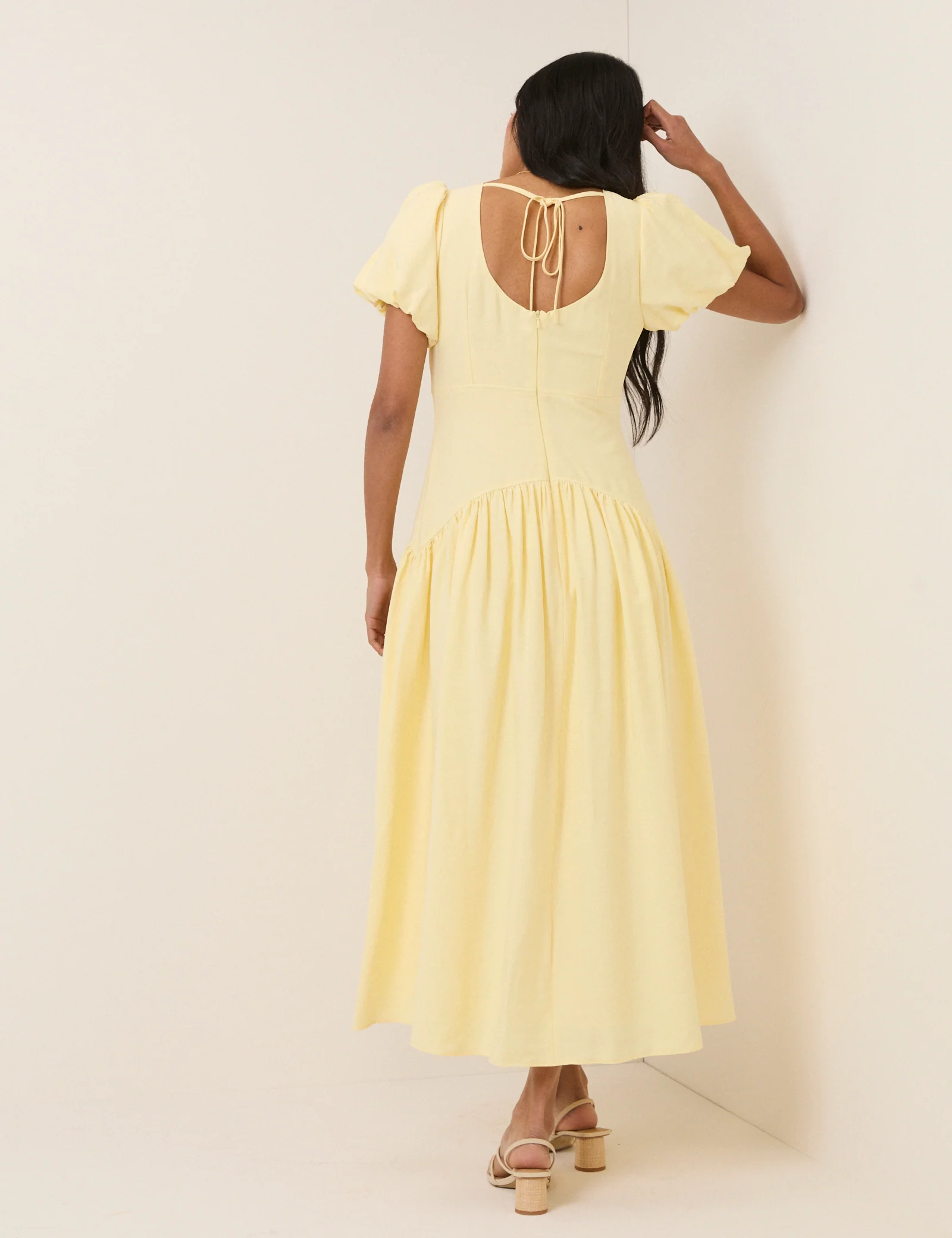 Butter Yellow Maicy Midi Dress - Image 5