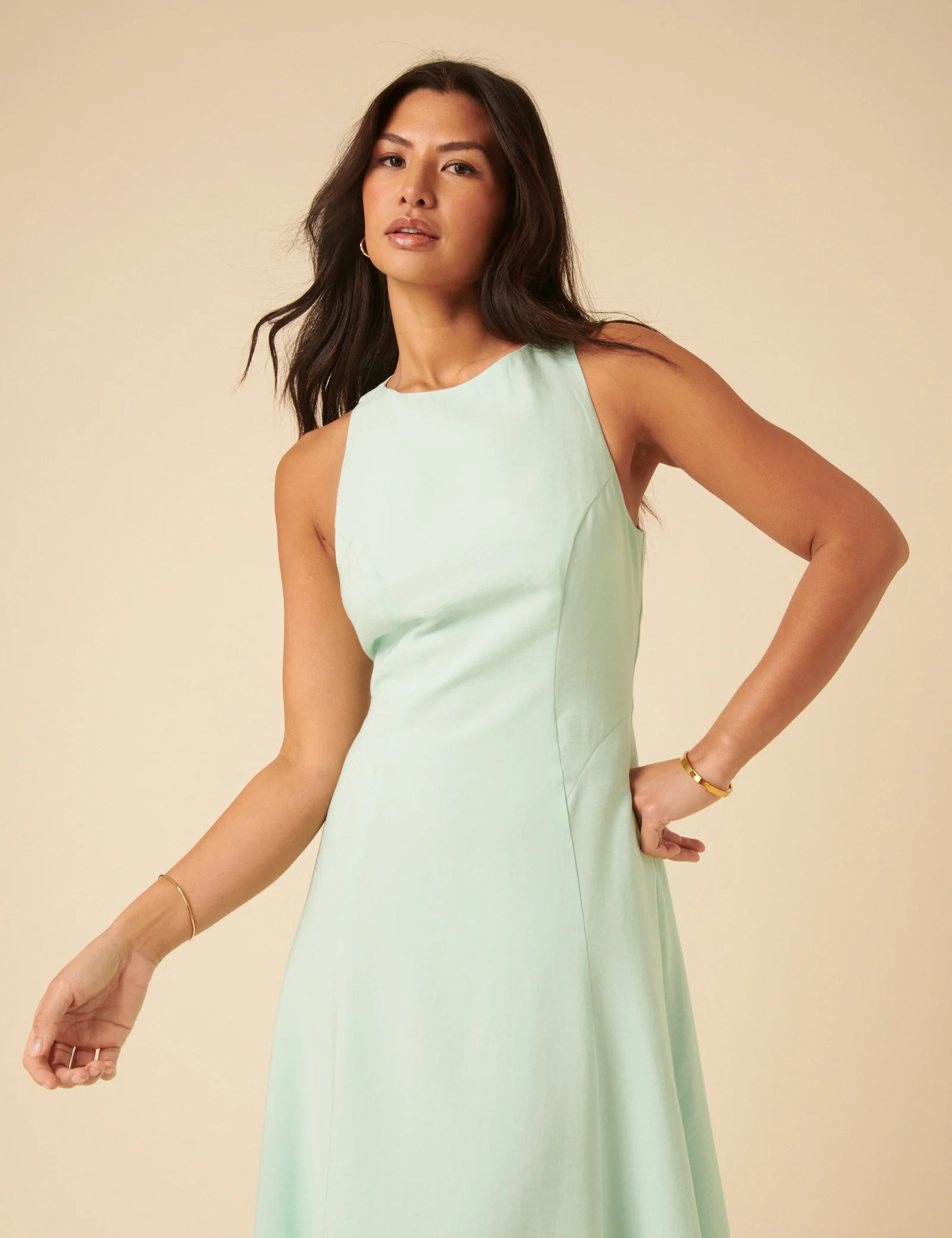 Mint Green Reign Midi Dress - Image 2