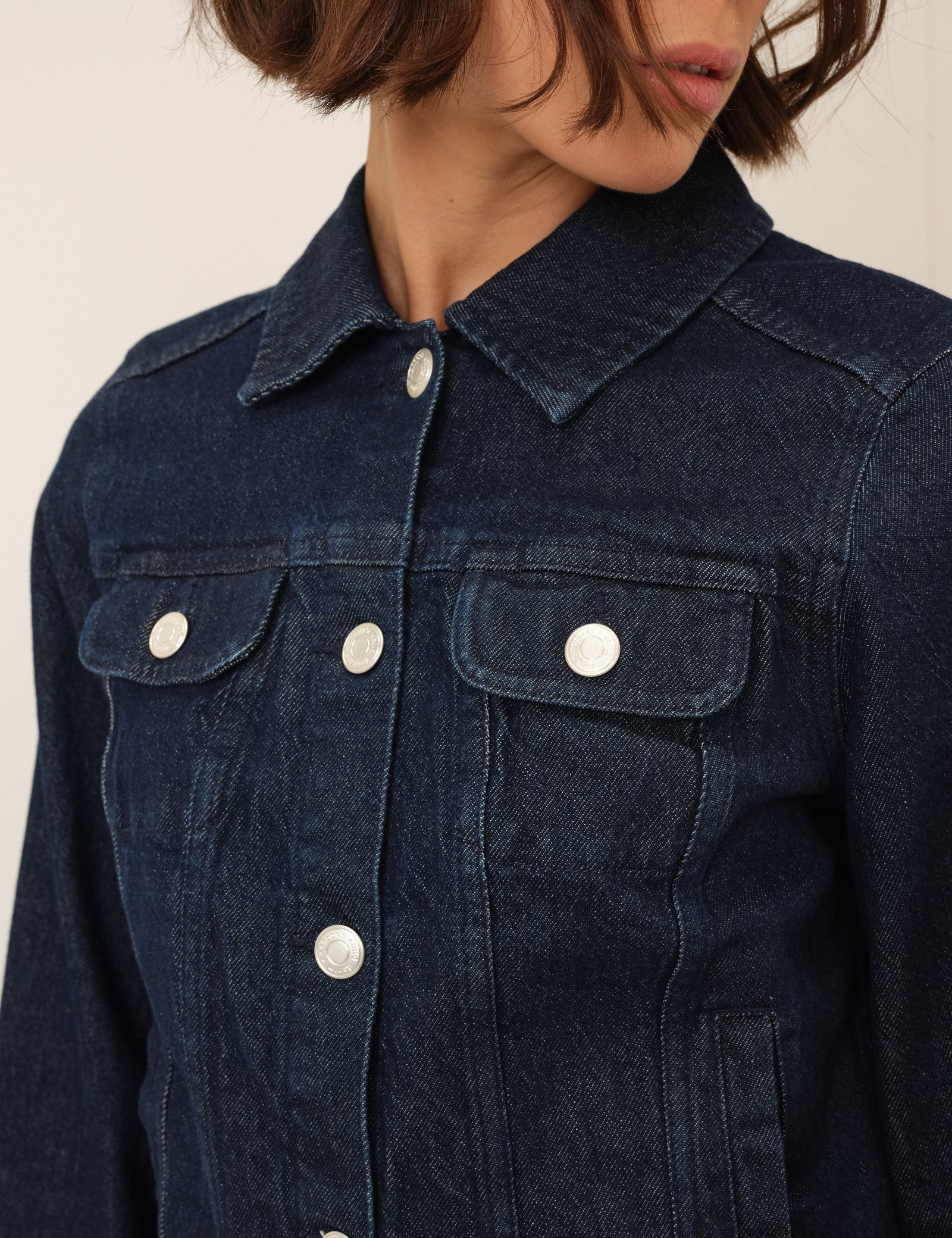 Dark Blue Denim Jacket - Image 3