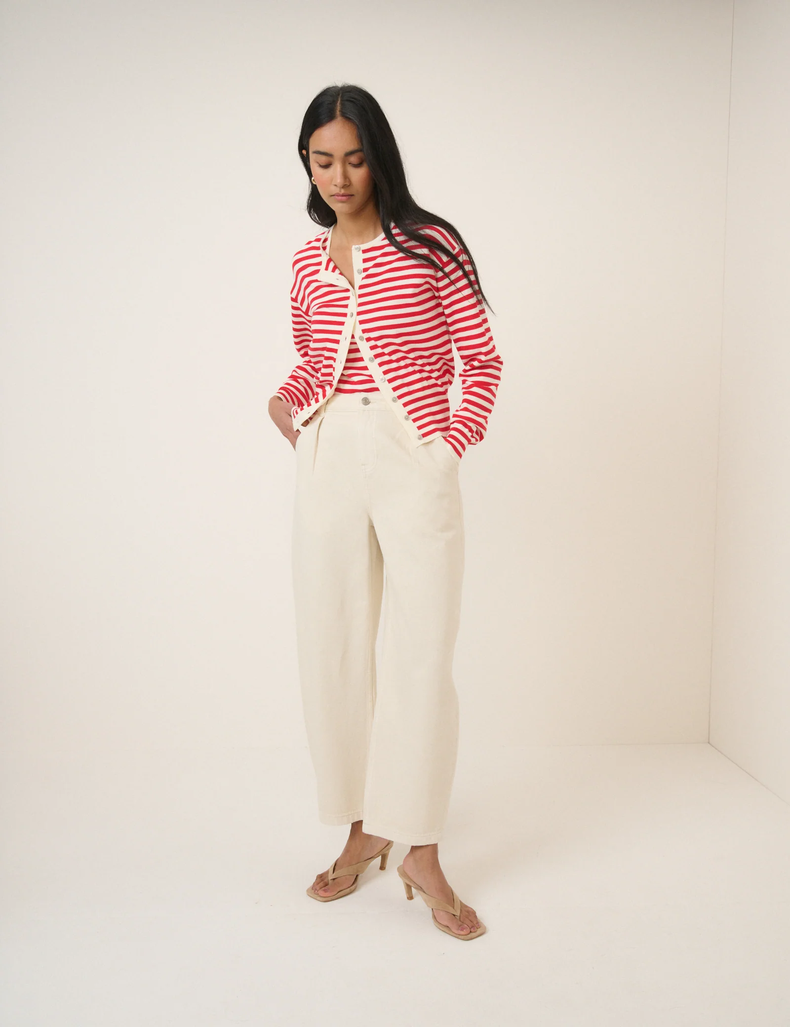 Cream Peckham Barrel Leg Jeans - Image 3