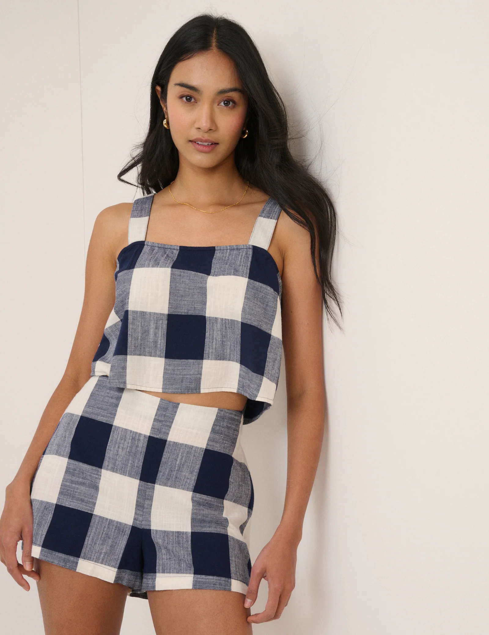 Navy Gingham Swing Top - Image 4