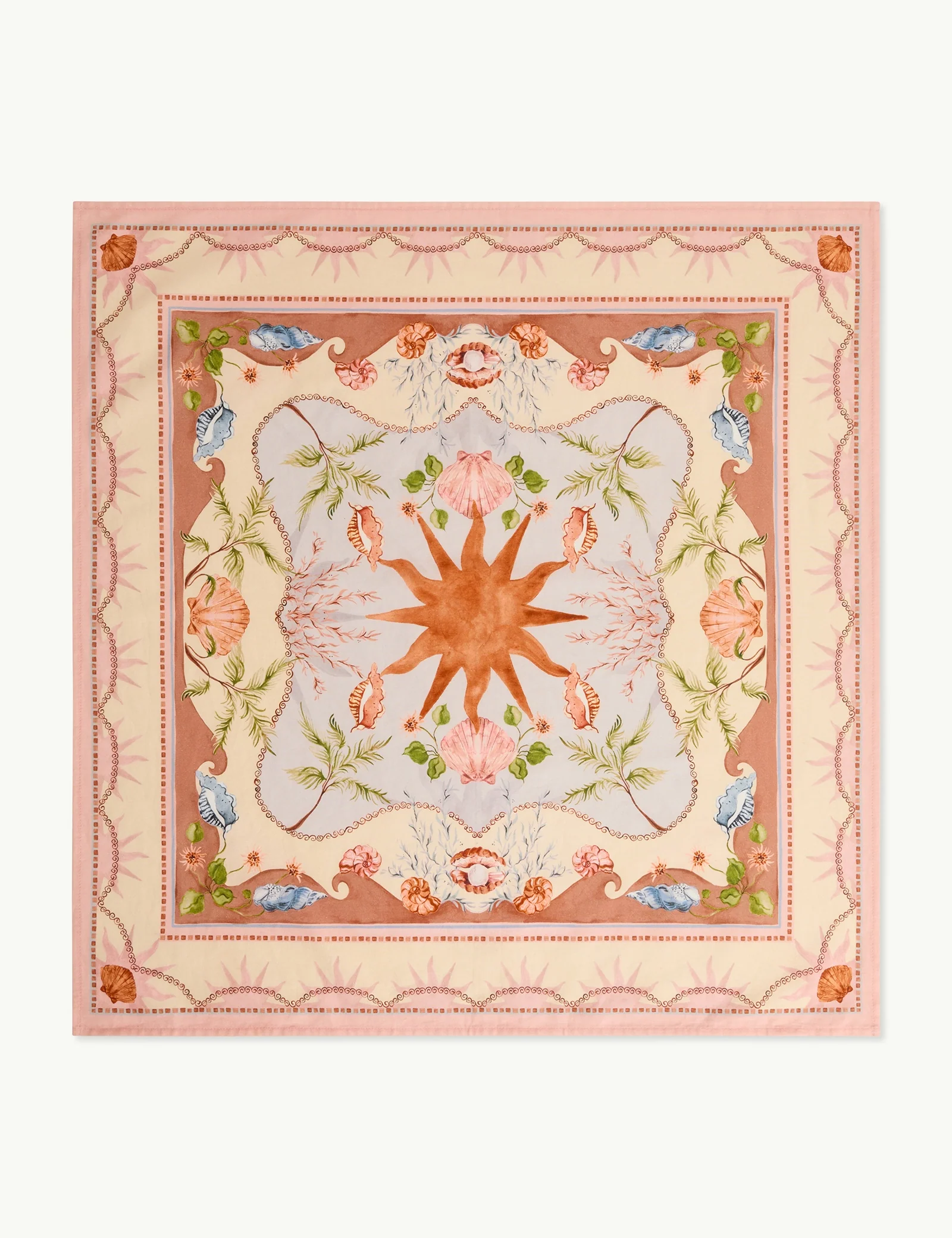 Orange Printed Head Scarf - Image 3