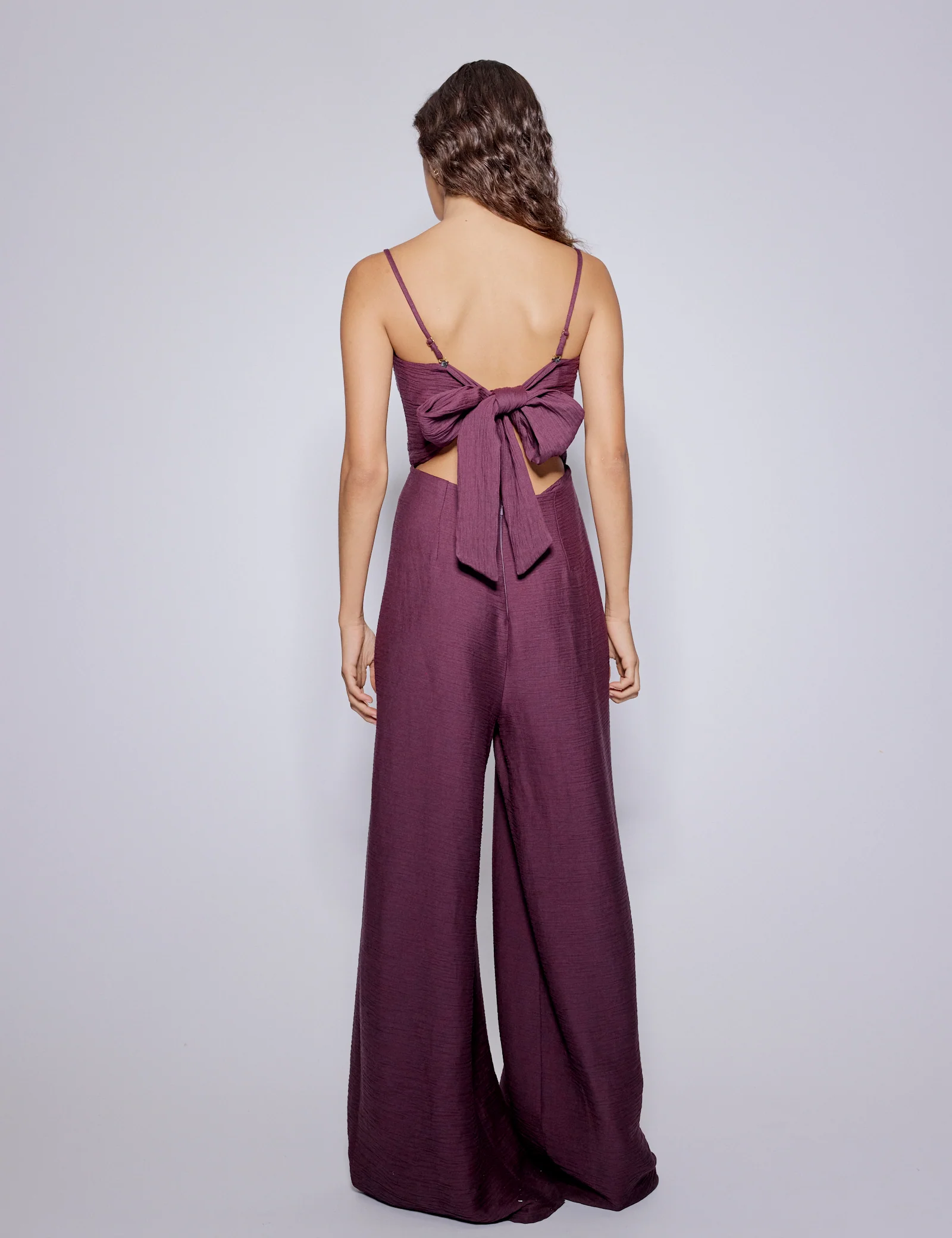 Purple Bandeau Rory Jumpsuit - Image 3