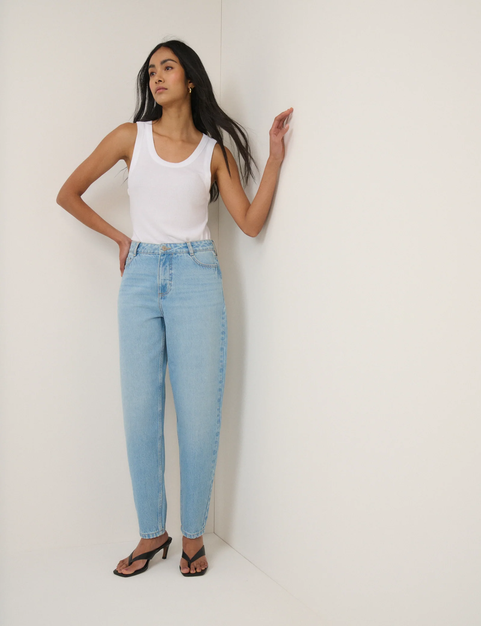 Light Blue Putney Barrel Leg Jeans - Image 3