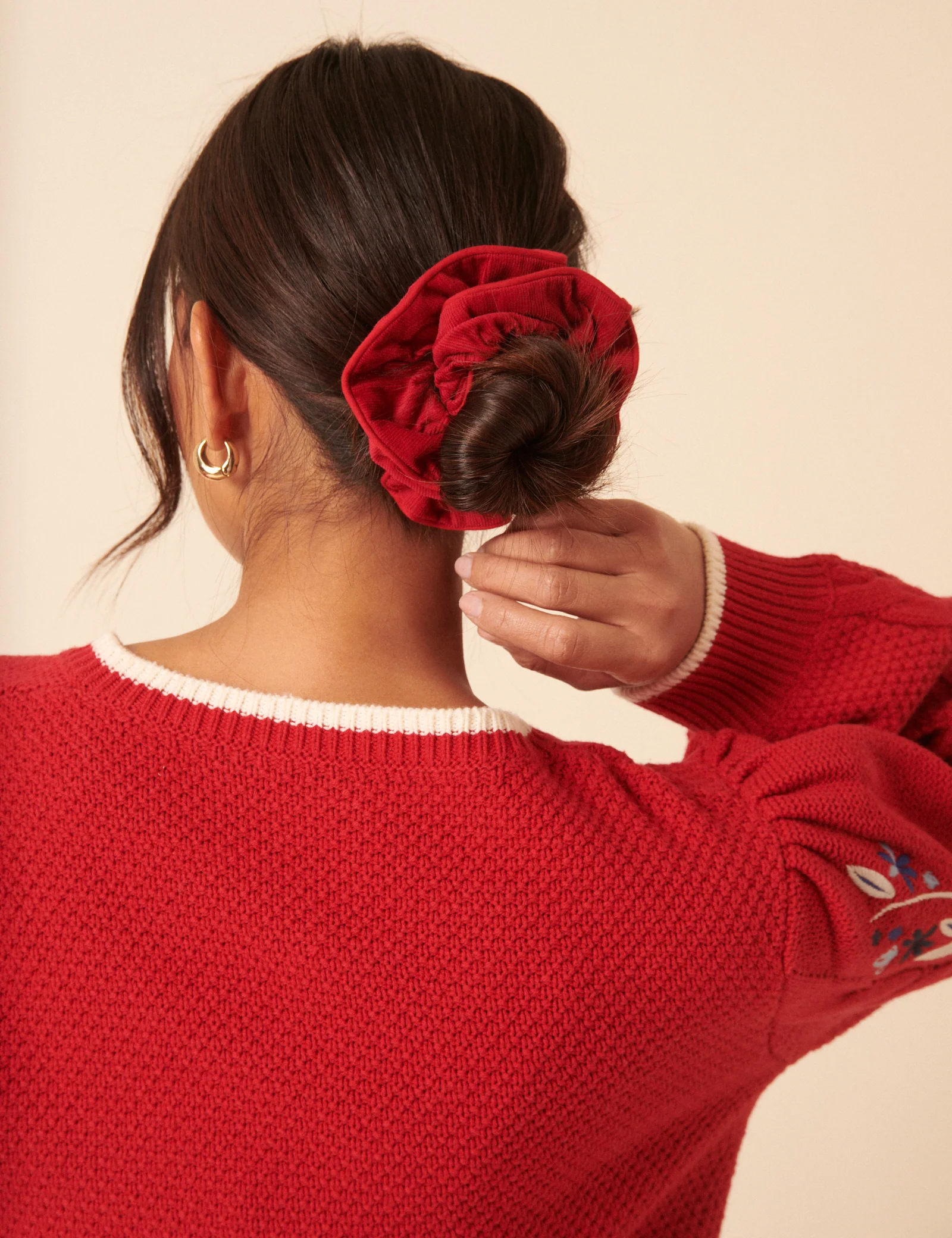 Red Cord Scrunchie - Image 3