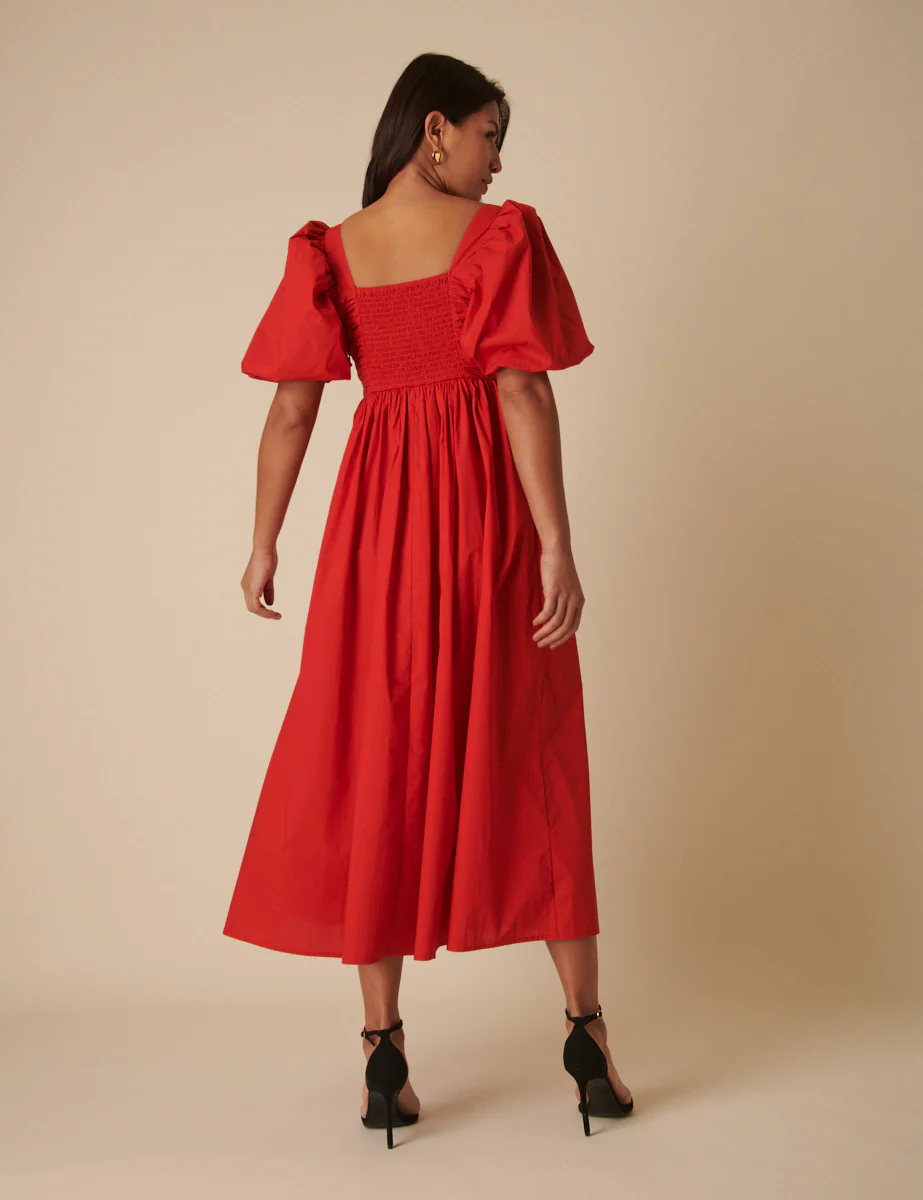 Red Nova Midi Dress - Image 5