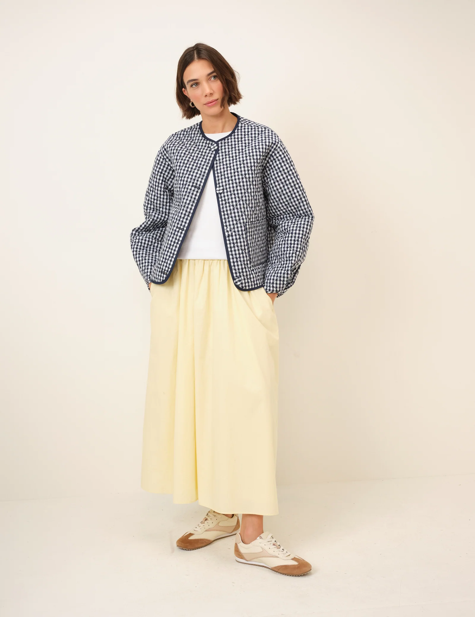 Reversible Navy Gingham Jacket