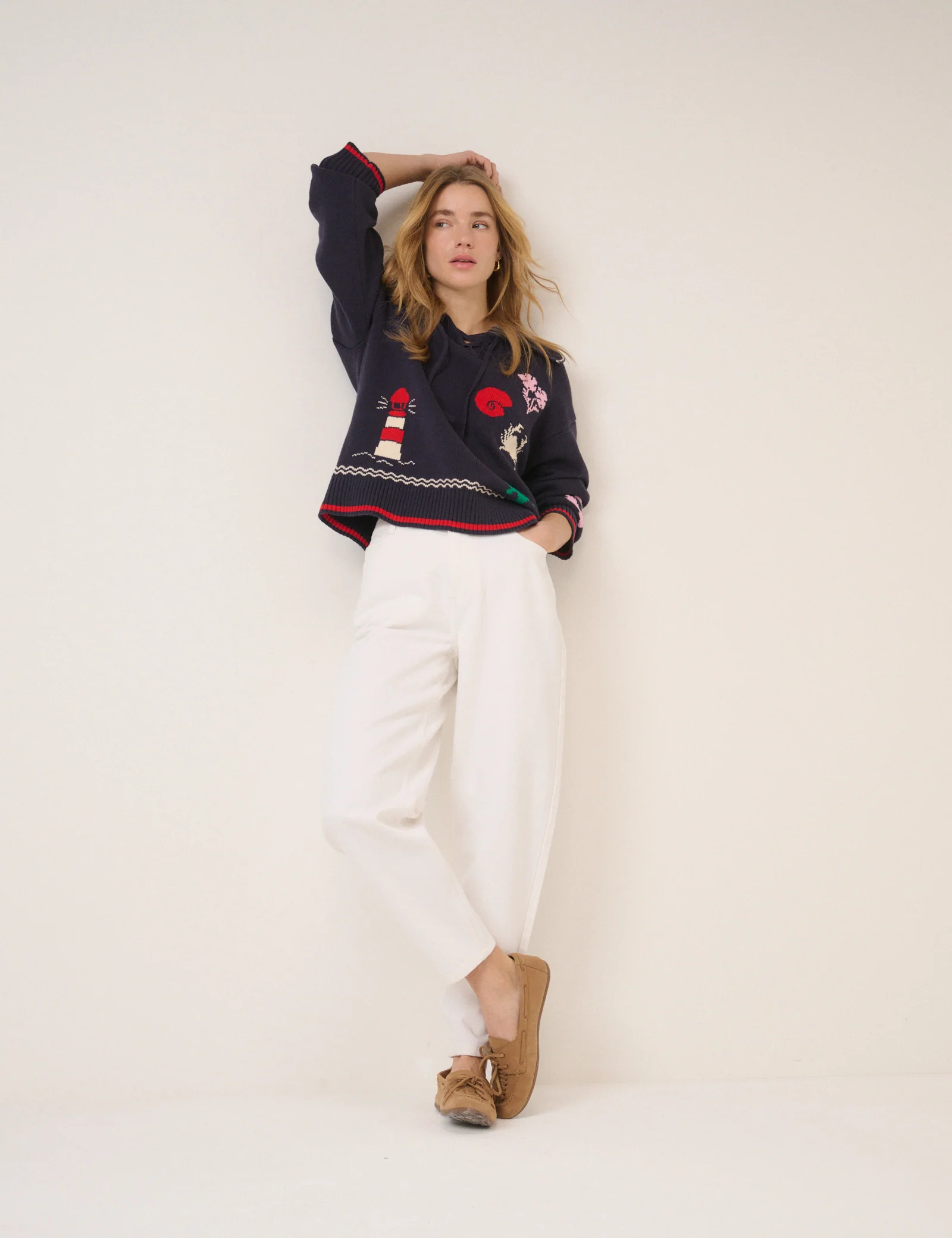 Navy Seascape Jumper - Image 3