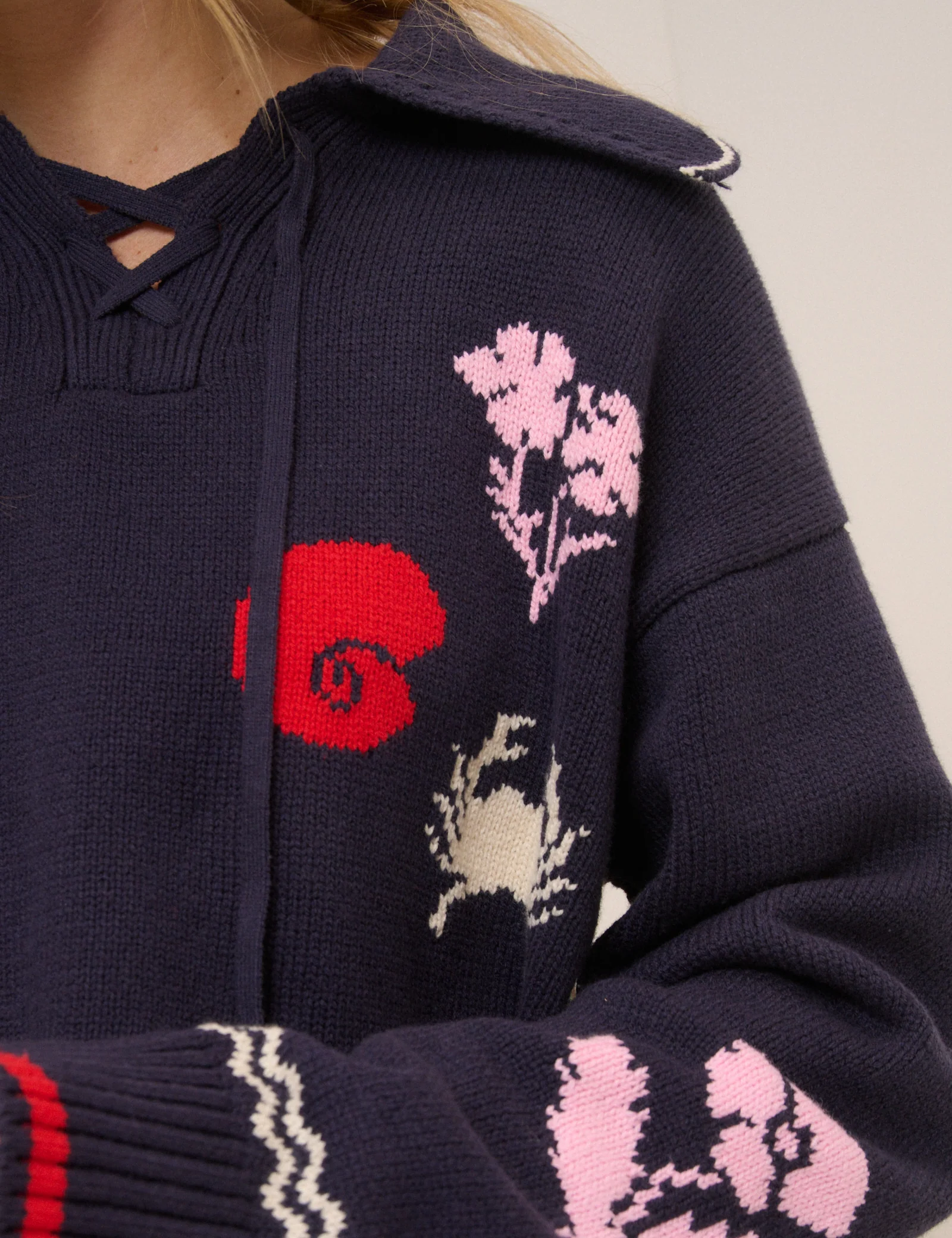 Navy Seascape Jumper - Image 4