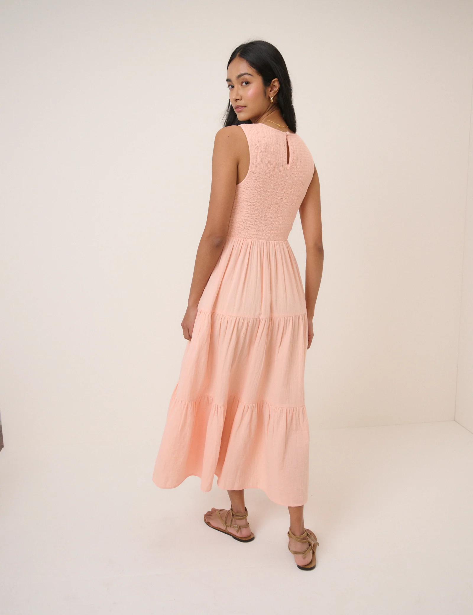 Light Pink Sleeveless Charlie Midaxi Dress - Image 4