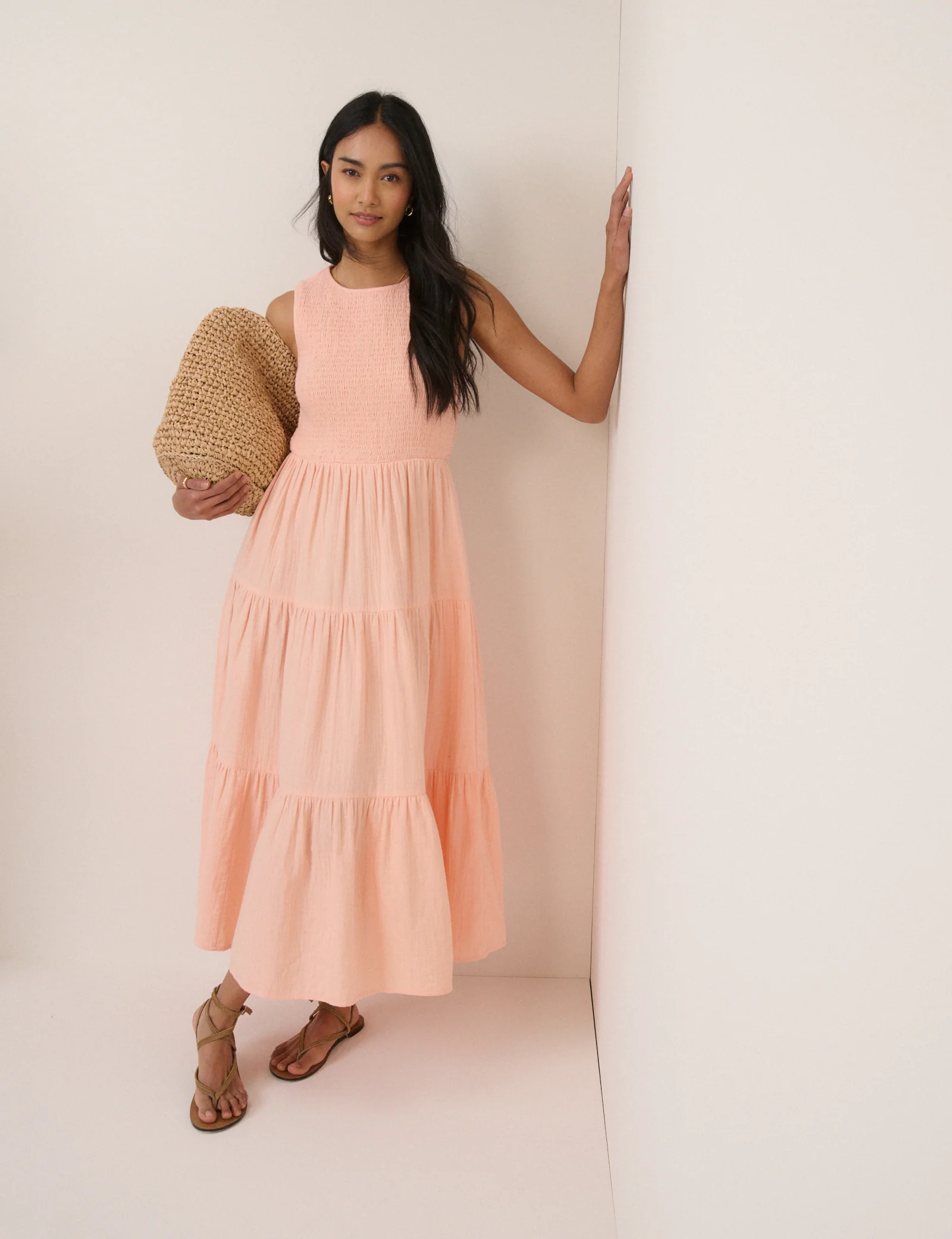 Light Pink Sleeveless Charlie Midaxi Dress - Image 5