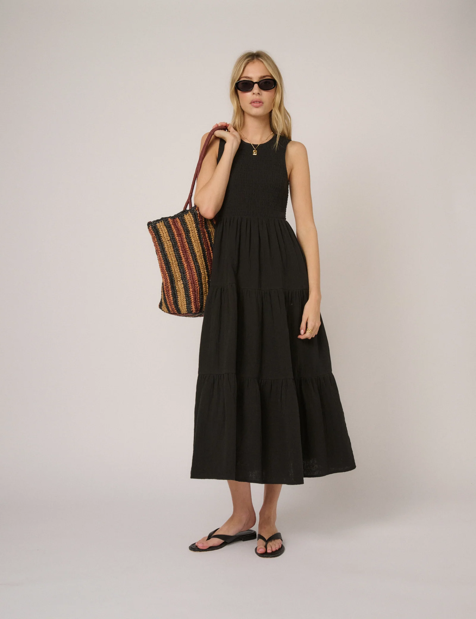 Black Sleeveless Charlie Midi Dress - Image 5