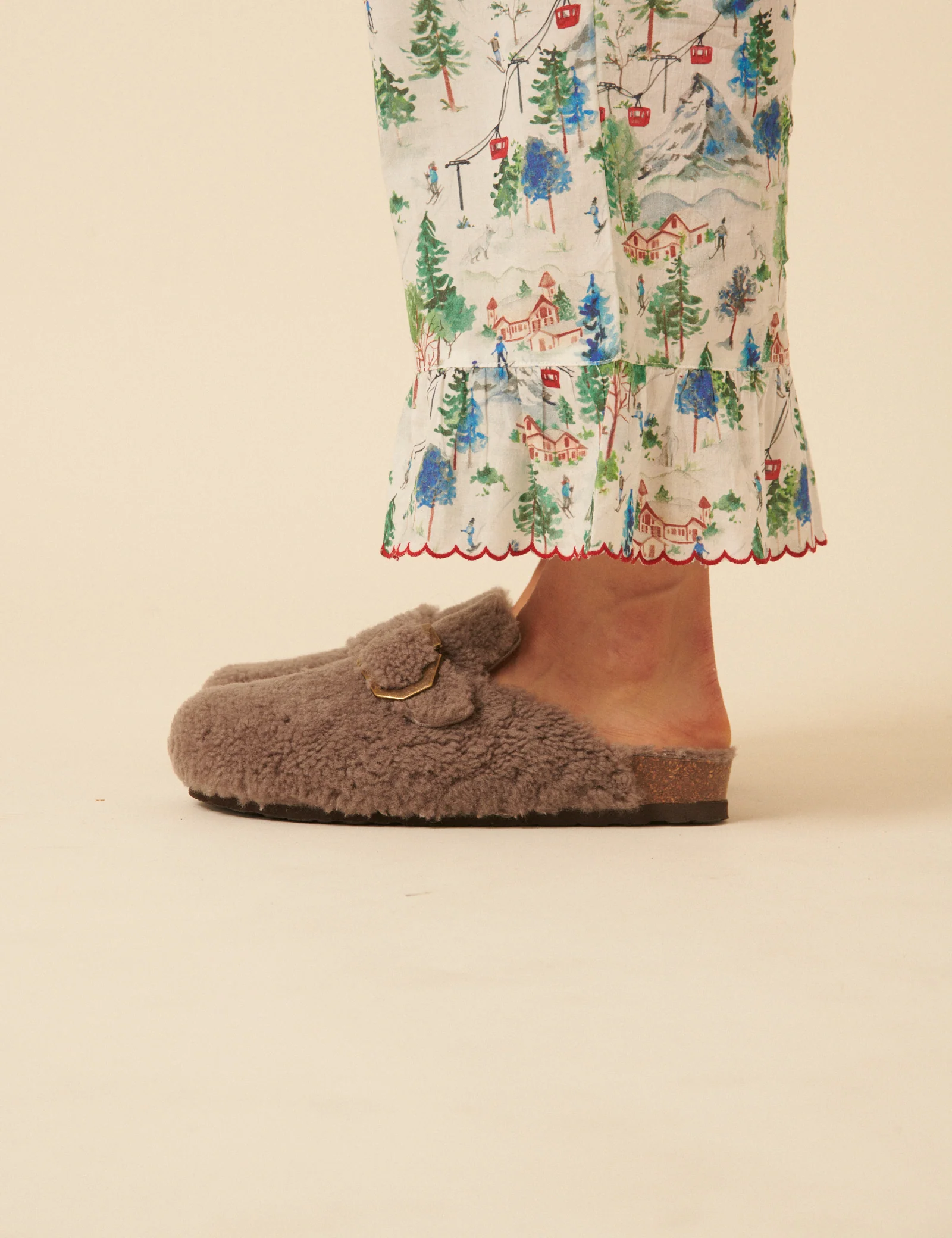 Genuins Stone Sheepskin Slippers - Image 2