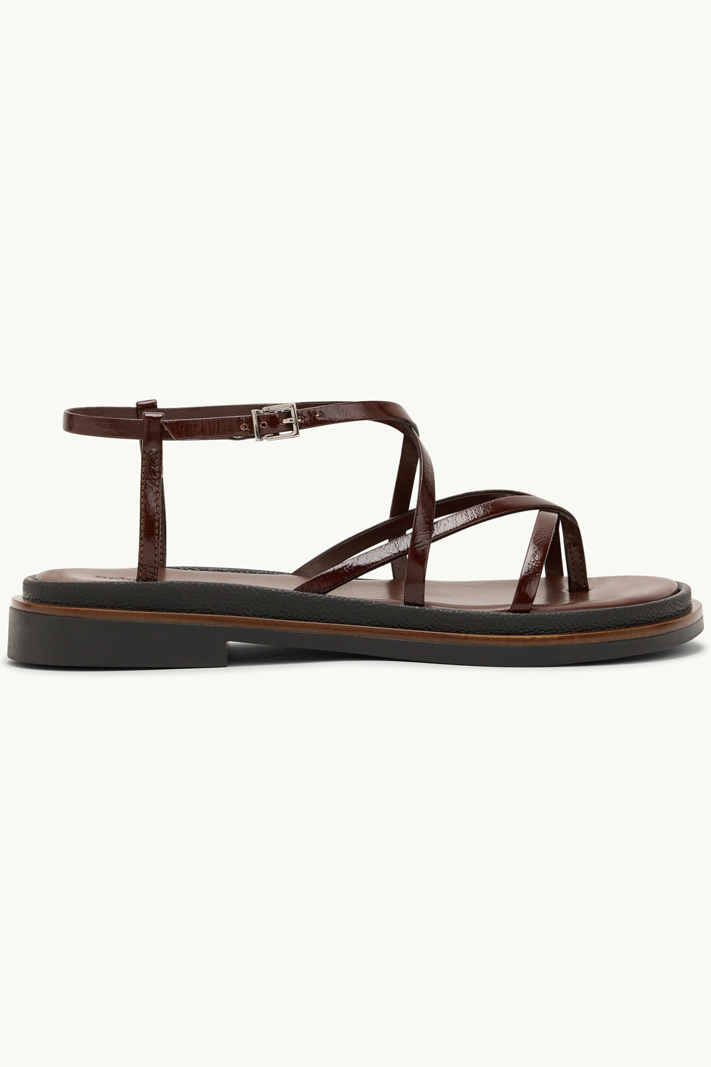 Dark Brown Strappy Sandals