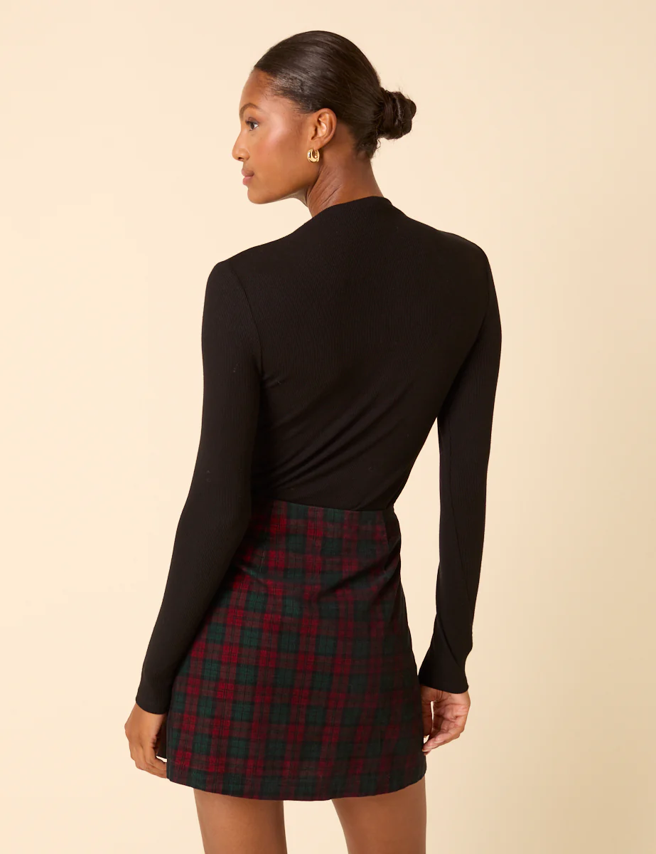 Red Tartan Mini Skirt - Image 5